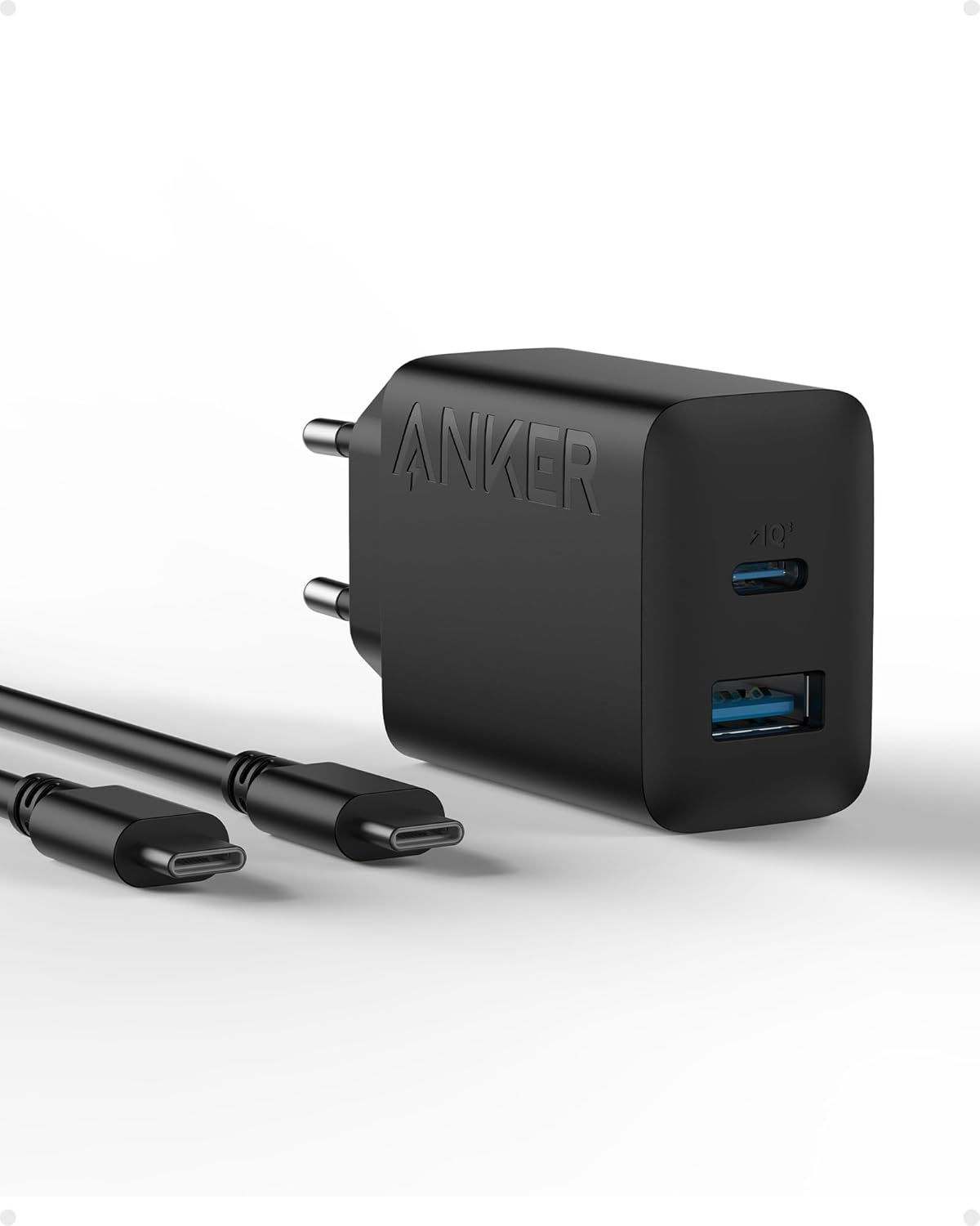 Anker USB-C Ladegerät - 20 W - inkl. USB-C Kabel - schwarz