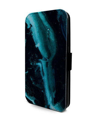 Deep Turquoise Sparkle Klapphülle Apple iPhone XR