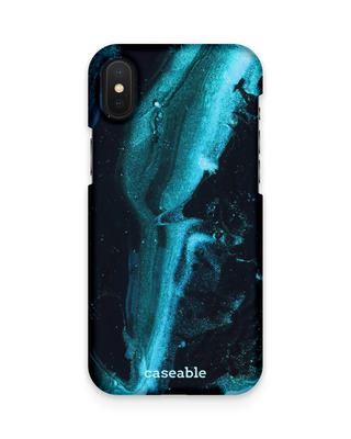 Deep Turquoise Sparkle Hardcase Hülle Apple iPhone X/XS