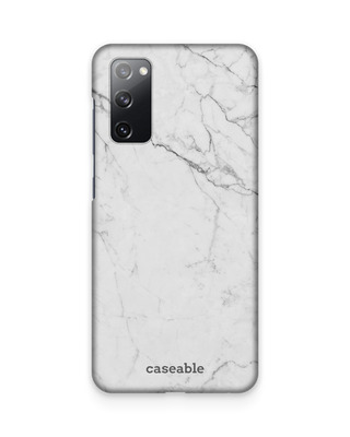 White Marble Hardcase Hülle Samsung Galaxy S20 FE