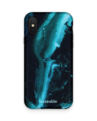Deep Turquoise Sparkle Premium Hülle Apple iPhone X/XS