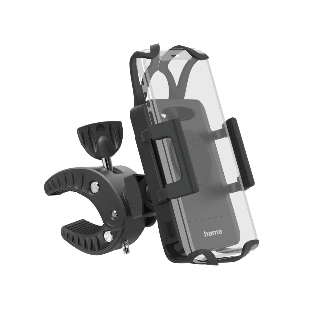 Hama Fahrrad-Handyhalterung Strong, 360 Grad drehbar, univers. für Smartphones