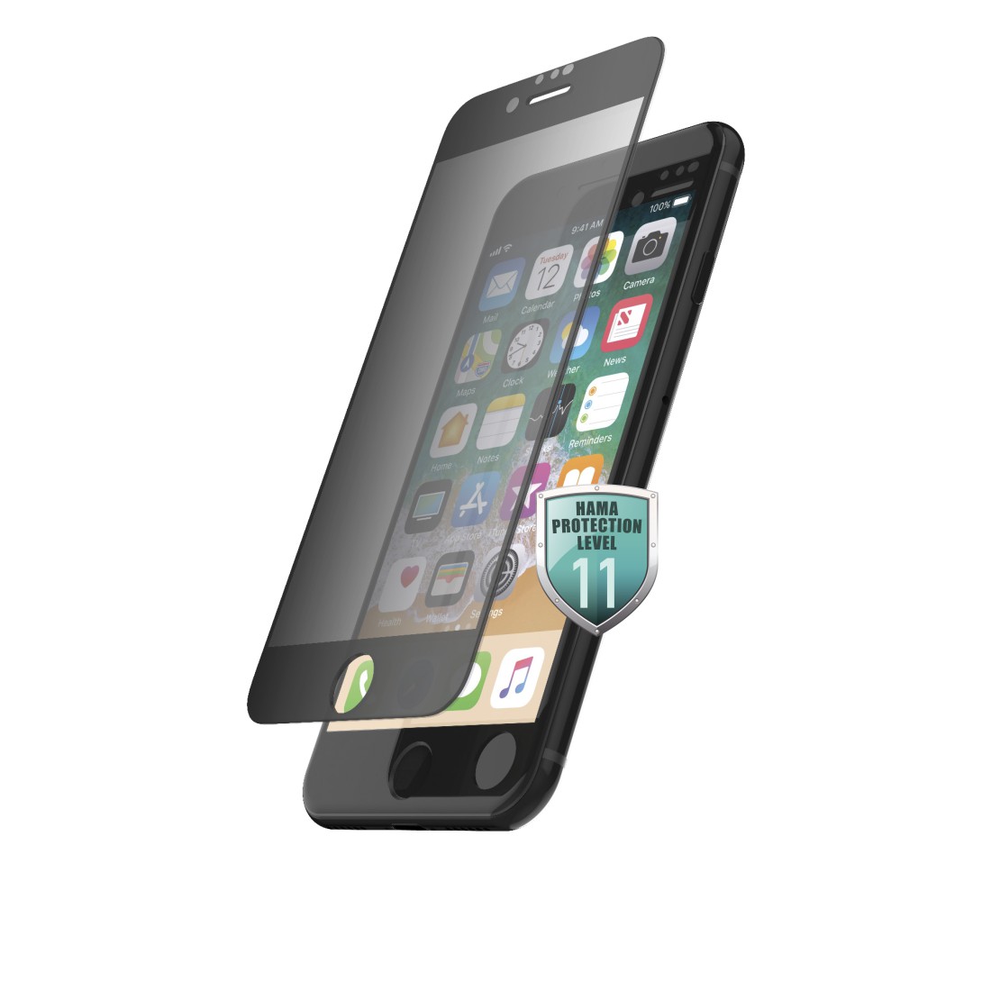 Hama 3D-Full-Screen-Schutzglas Privacy für iPhone 7/8/SE 2020/SE 2022