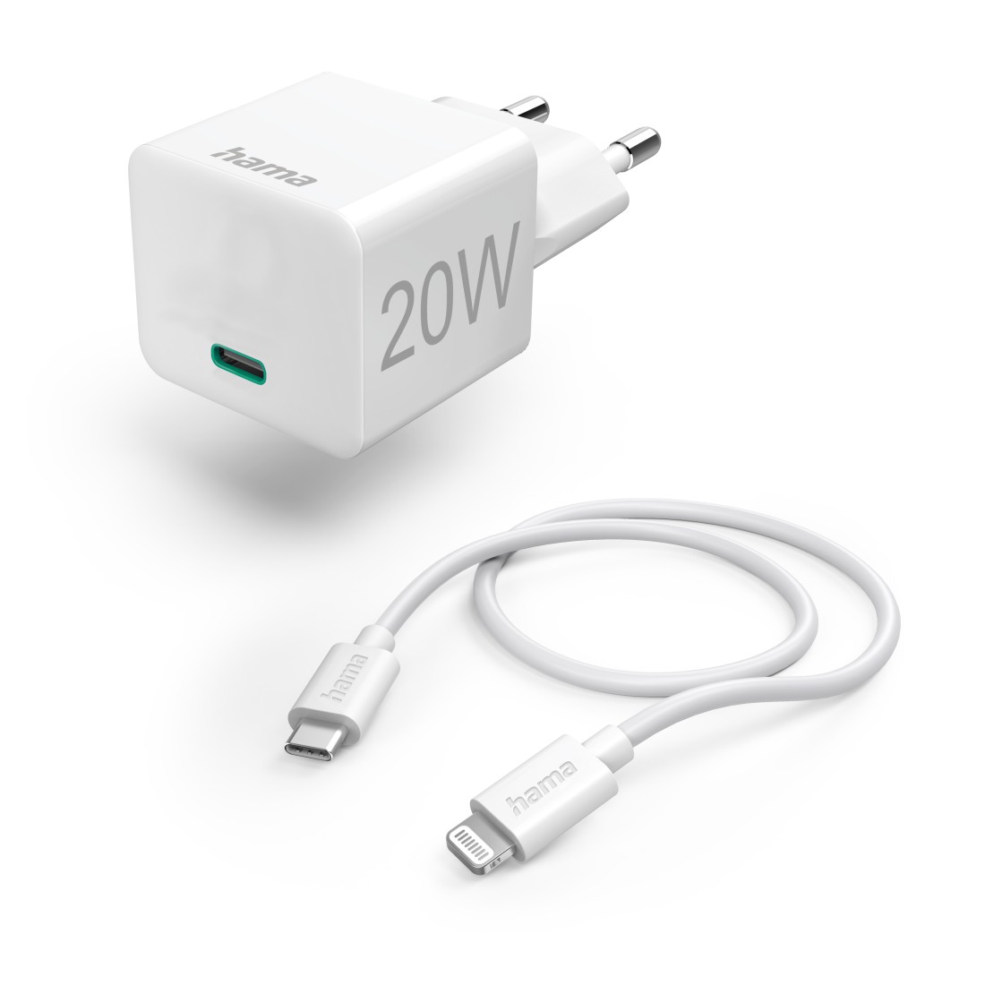 Cross selling Hama Schnellladegerät mit Ladekabel Lightning, Mini-Ladegerät, PD, 20 W, 1 m, WS