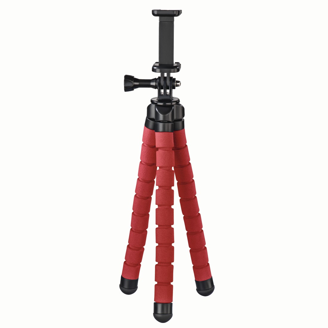 Hama Stativ Flex für Smartphone und GoPro, 26 cm, Rot
