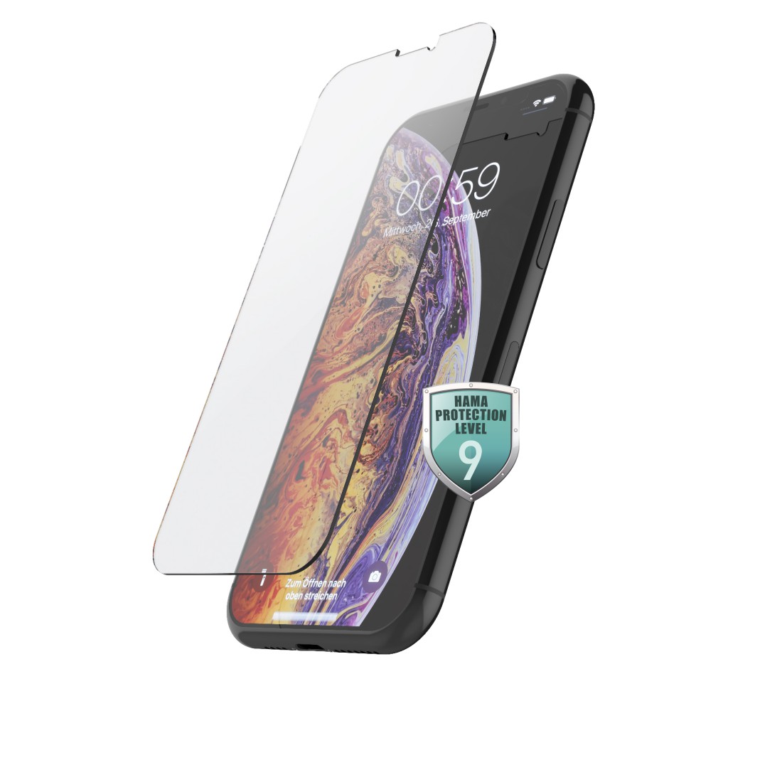 Hama Echtglas-Displayschutz Premium Crystal Glass für Apple iPhone X/XS/11 Pro