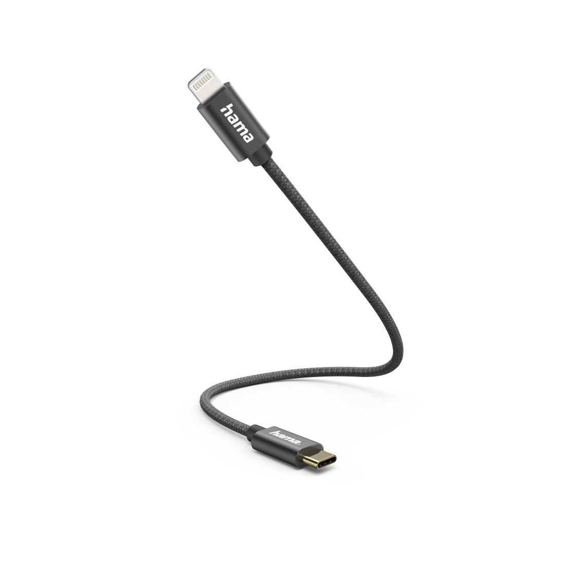 Cross selling Hama Ladekabel, USB-C - Lightning, 0,2 m, Nylon, Schwarz