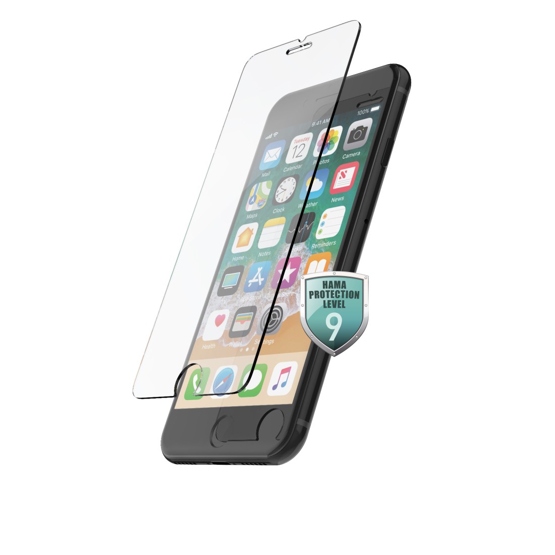 Hama Echtglas-Displaysch. Premium Crystal Glass für iPhone 7/8/SE 2020/SE 2022
