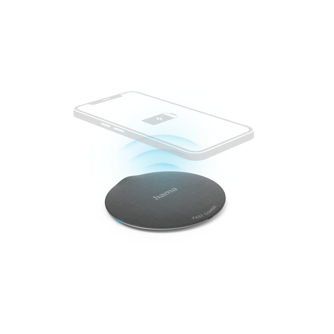 Cross selling Hama Wireless Charger QI-FC10 Metal, 10 W, kabelloses Smartphone-Ladepad, SW