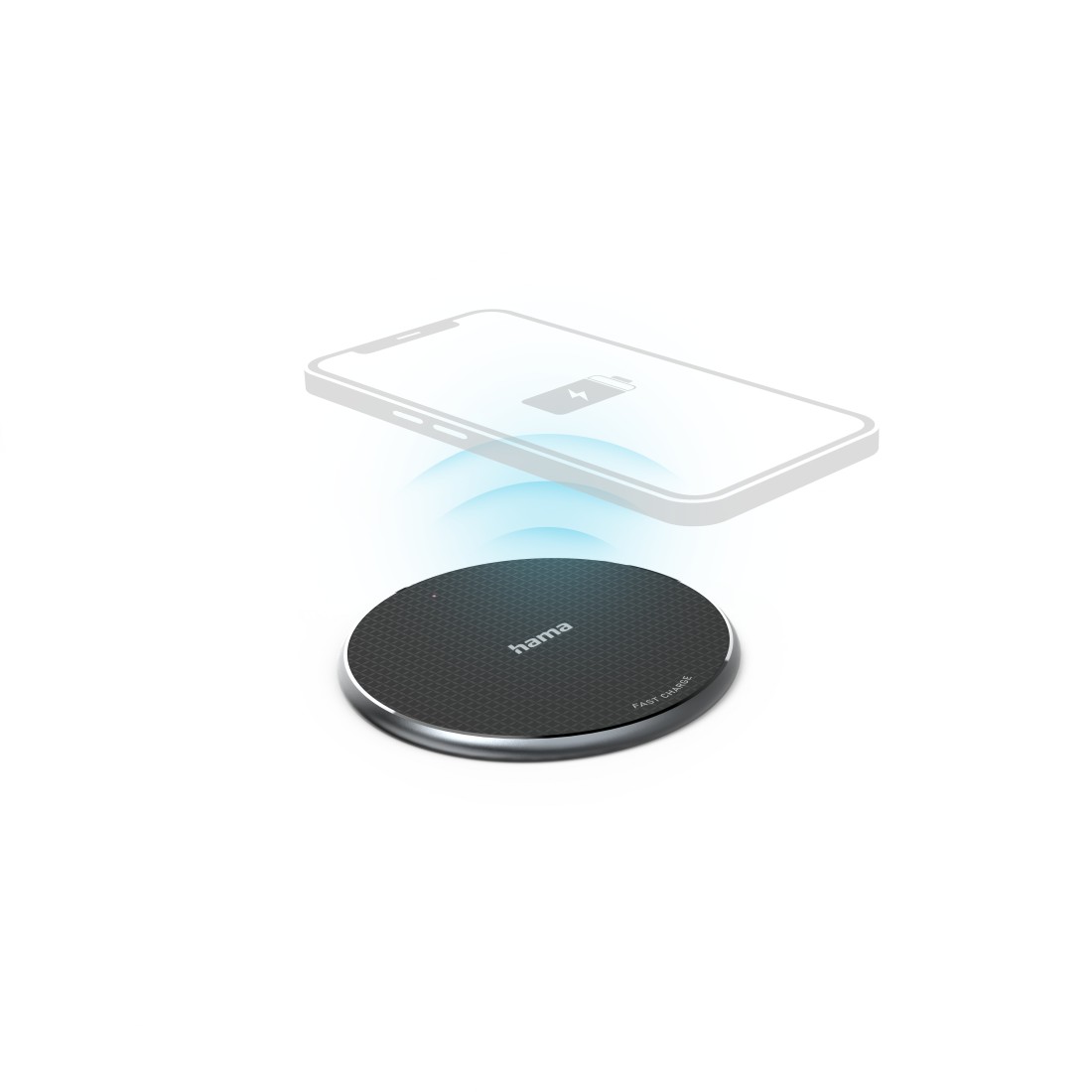 Cross selling Hama Wireless Charger QI-FC10, 10 W, kabelloses Smartphone-Ladepad, Schwarz