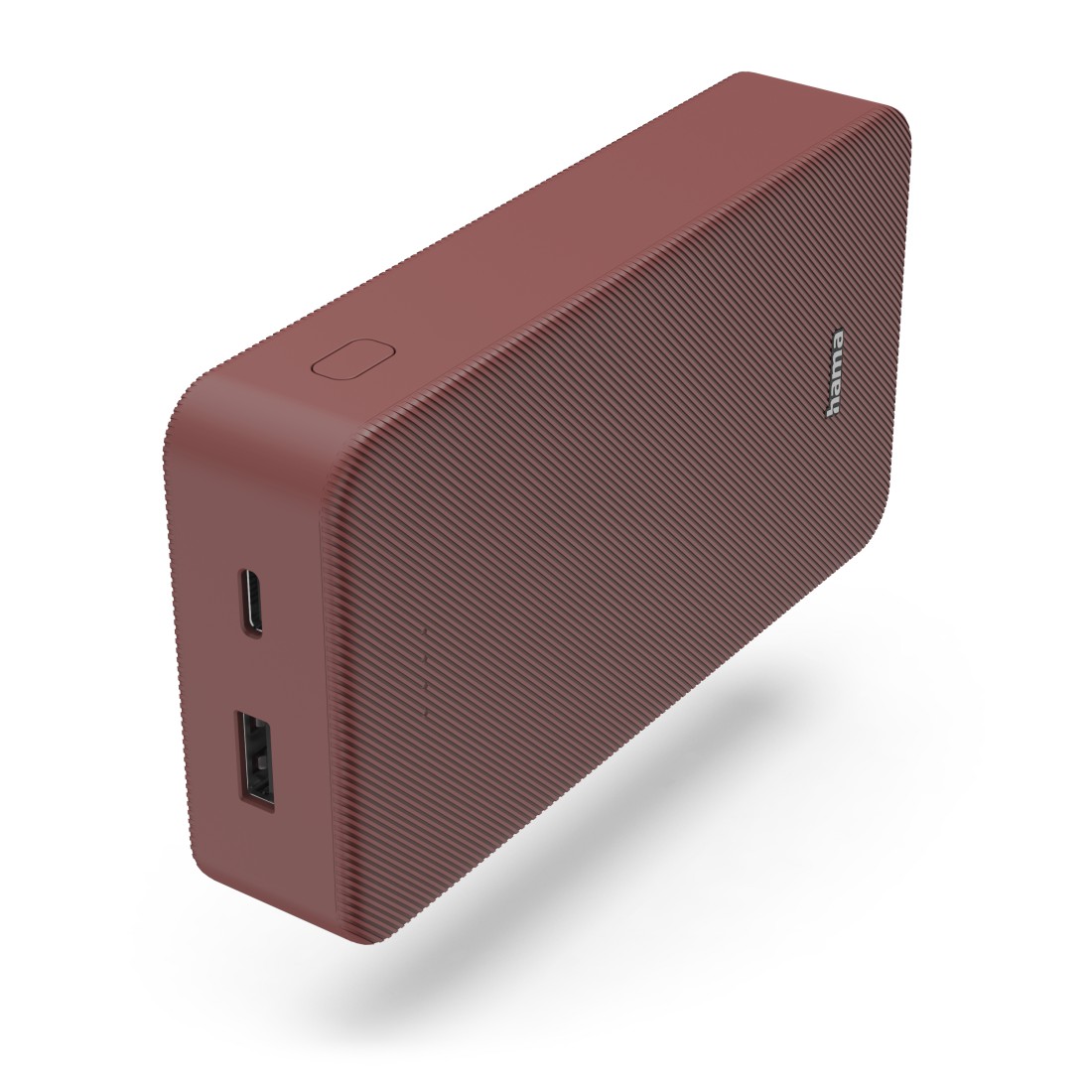 Hama Power Pack Colour 20, 20000mAh, 2 Ausgänge: USB-C, USB-A, Rot