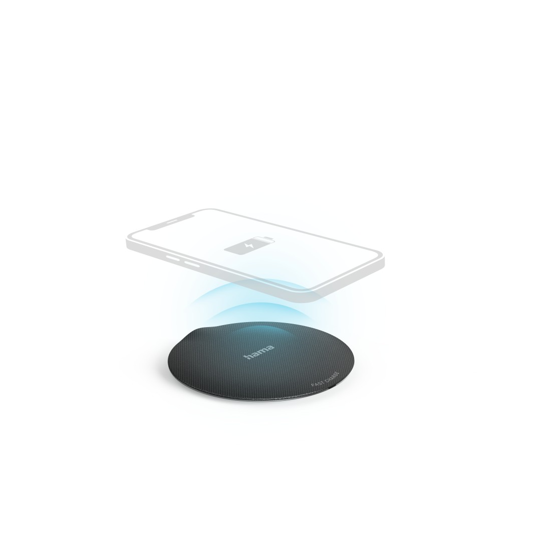 Cross selling Hama Wireless Charger Set QI-FC15 Metal 15W, kabelloses Smartphone-Ladepad, SW