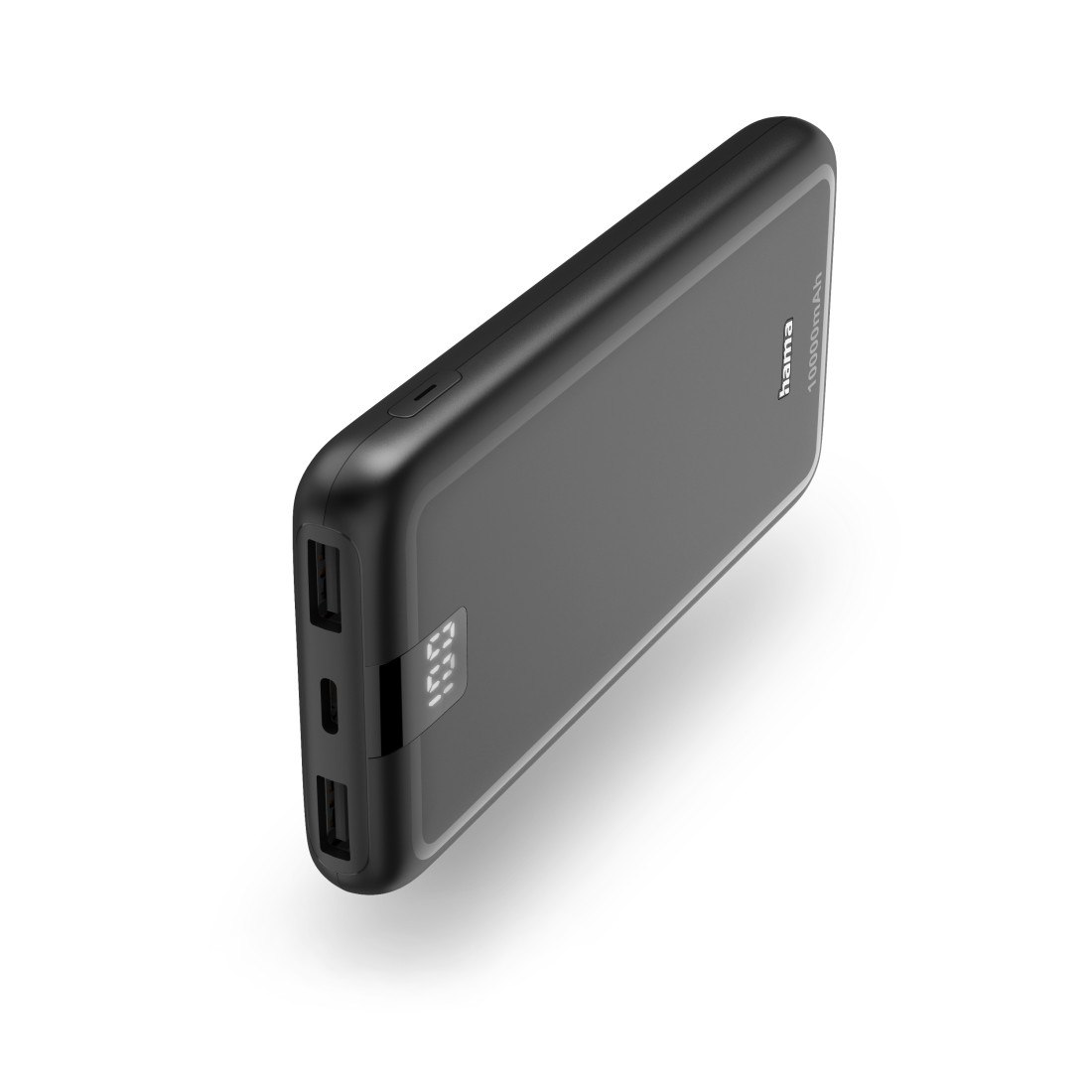 Hama Power Pack Performance 10, 10000mAh, 3 Ausgänge: USB-C, 2x USB-A, Anthr.