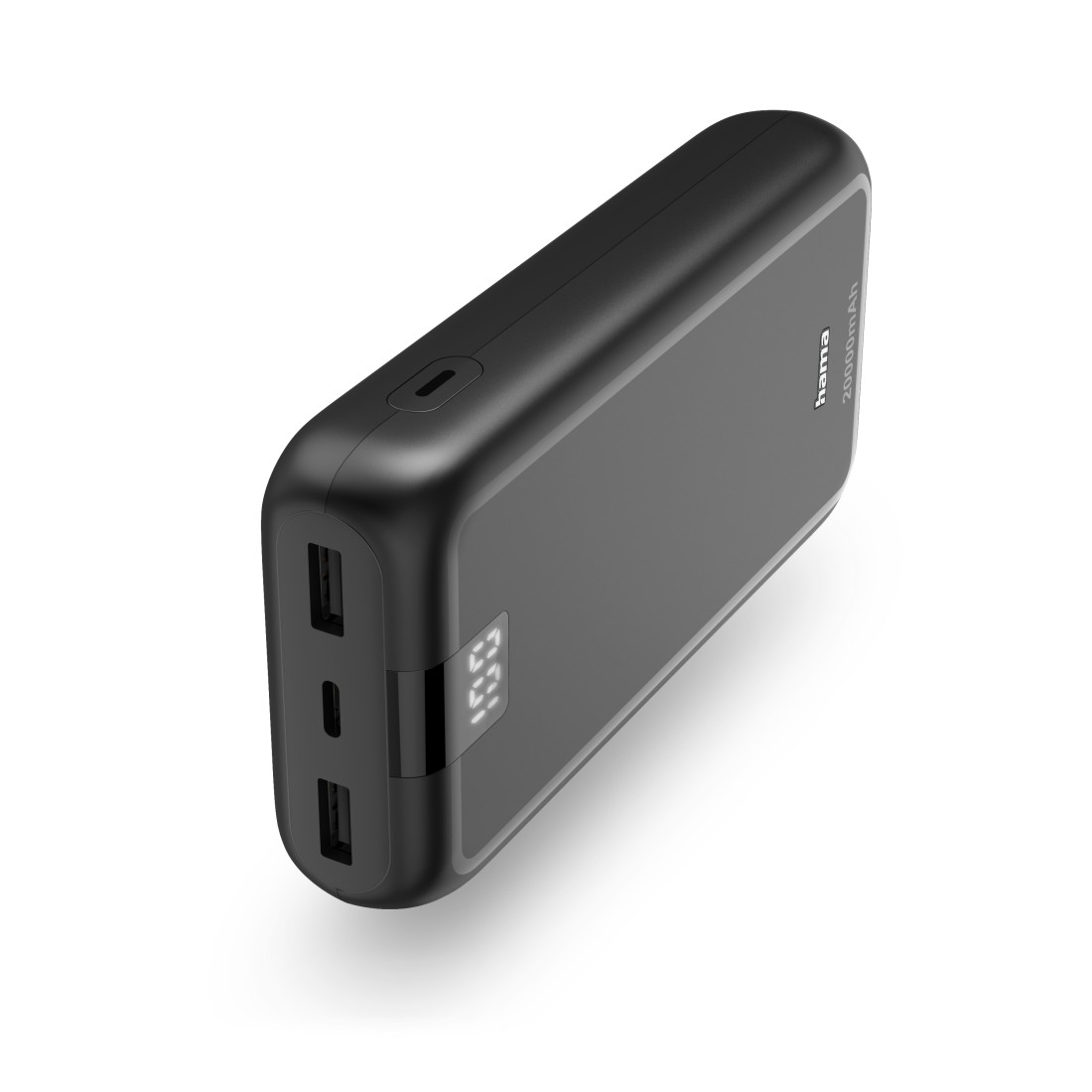 Hama Power Pack Performance 20, 20000mAh, 3 Ausgänge: USB-C, 2x USB-A, Anth.