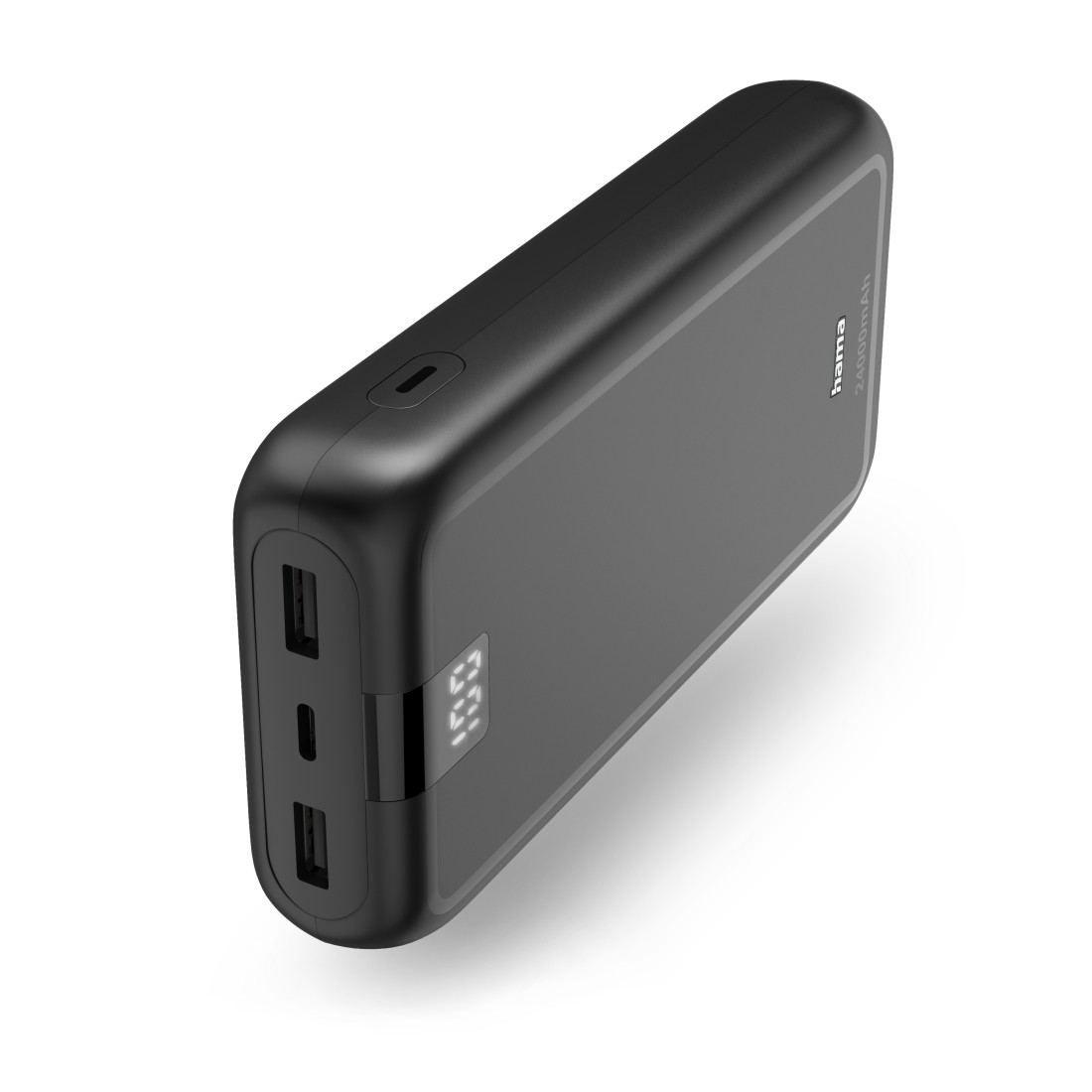 Hama Power Pack Performance 24, 24000mAh, 3 Ausgänge: USB-C, 2x USB-A, Anthr.