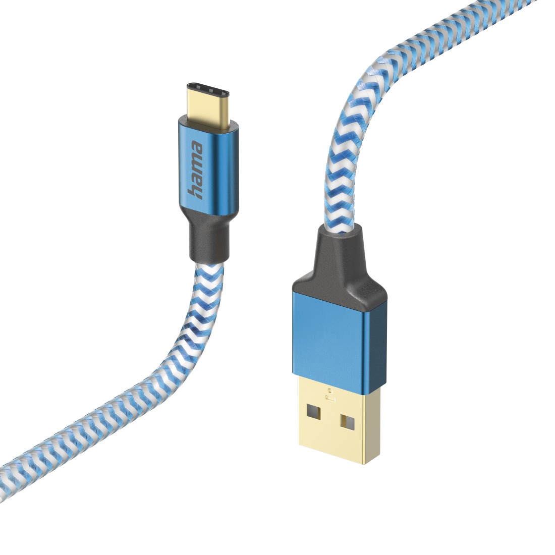 Cross selling Hama Ladekabel Reflective, USB-A - USB-C, 1,5 m, Nylon, Blau