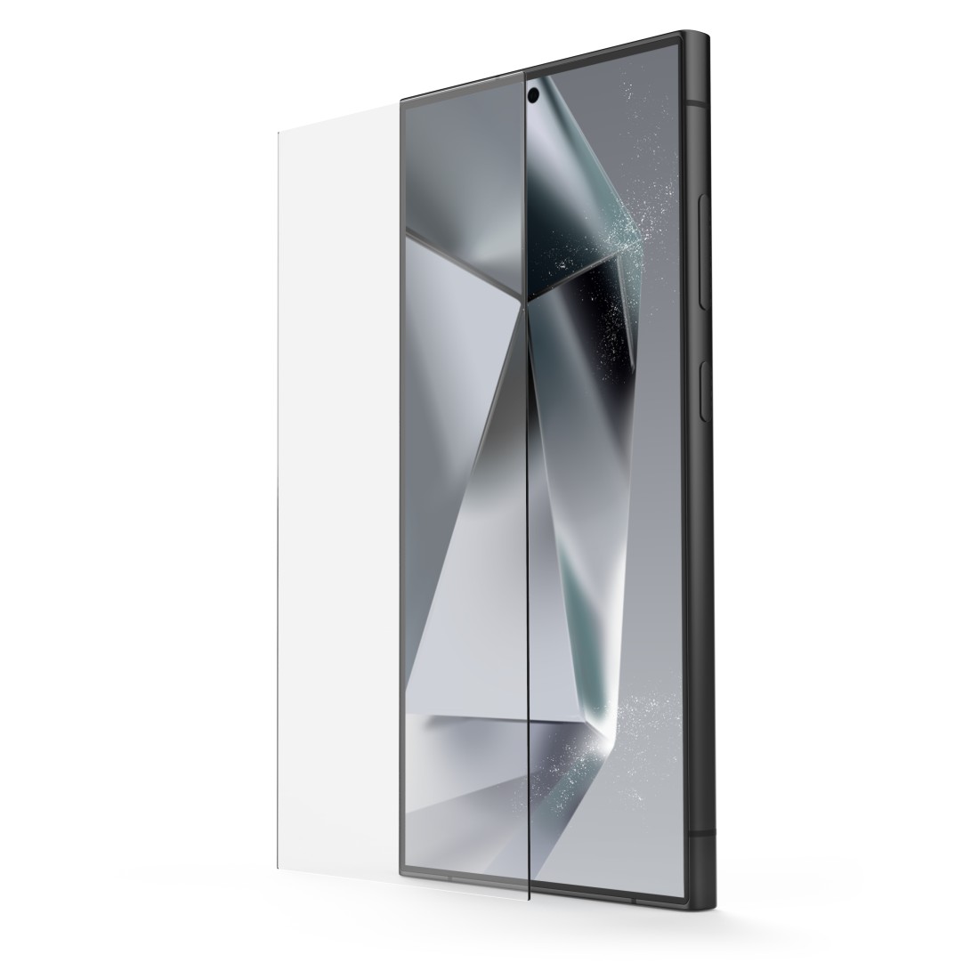 Hama Handy-Schutzglas Clear Protect für Samsung Galaxy S25 Ultra, Montagehilfe