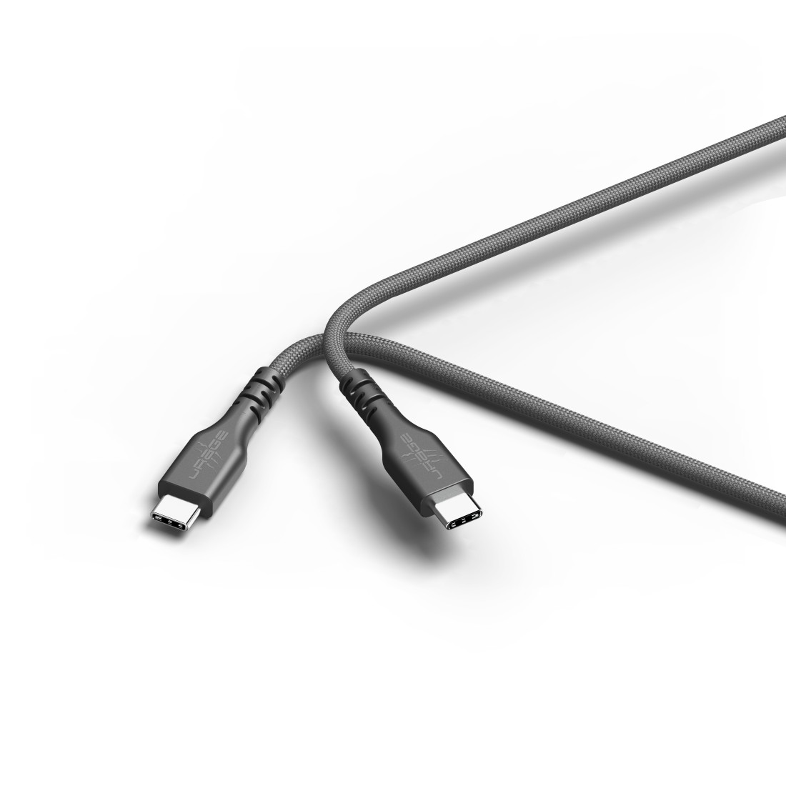 Cross selling uRage USB-C-Kabel, uFlex, USB-C-Stecker - USB-C Stecker, Mesh, 3 m, Schwarz