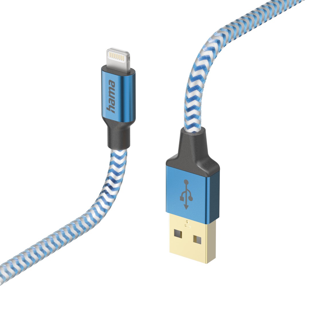 Cross selling Hama Ladekabel Reflective, USB-A - Lightning, 1,5 m, Nylon, Blau