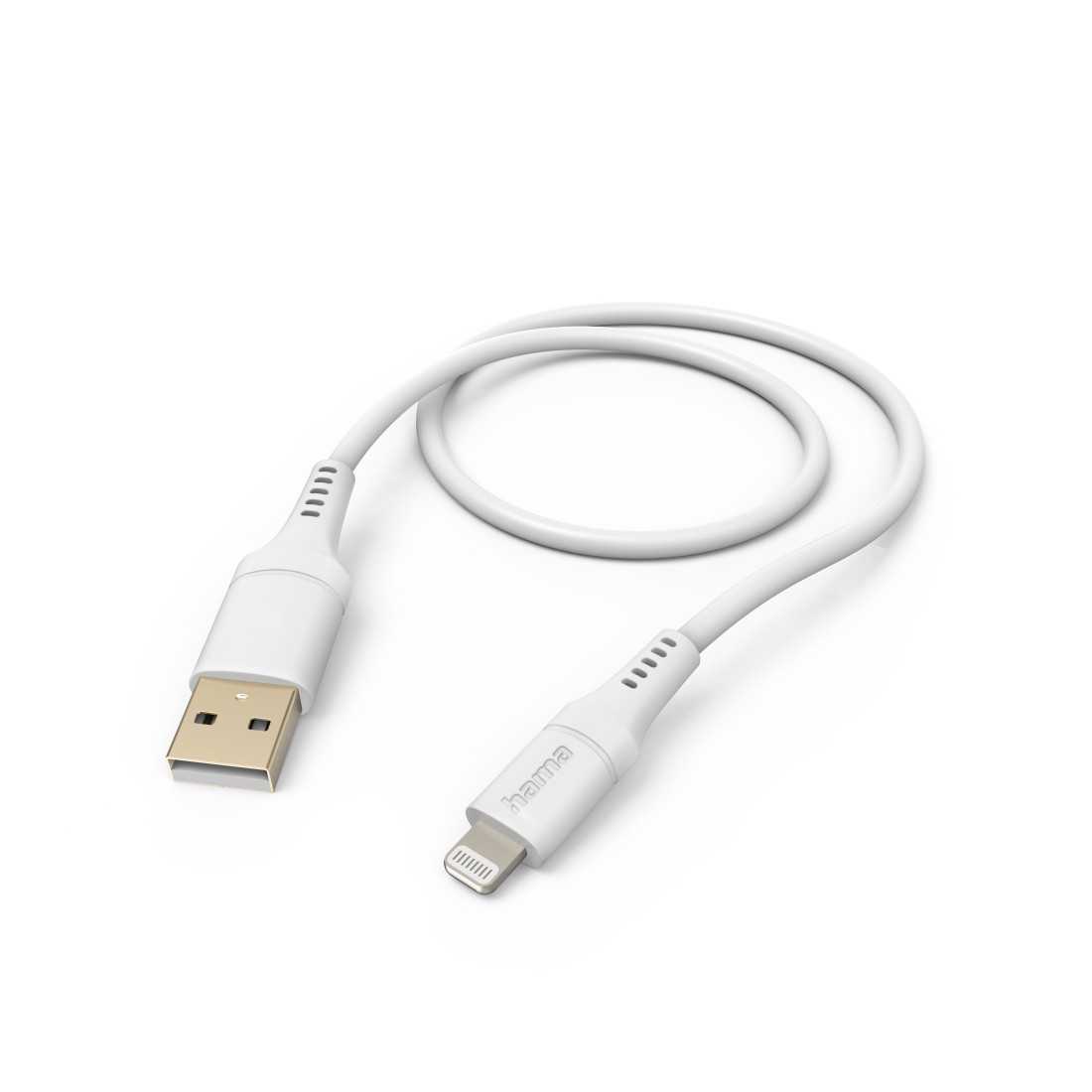 Cross selling Hama Ladekabel Flexible, USB-A - Lightning, 1,5 m, Silikon, für iPhone, Weiß