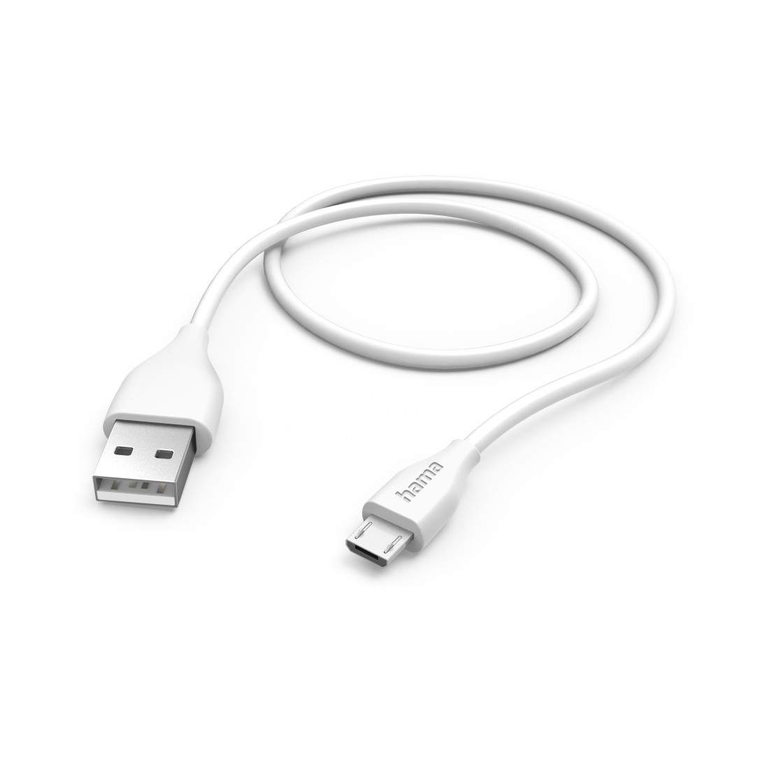 Hama Ladekabel, USB-A - Micro-USB, 1,5 m, Weiß