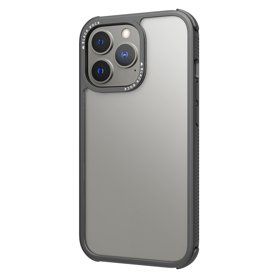 Cross selling Black Rock Cover Robust Transparent für Apple iPhone 13 Pro, Schwarz