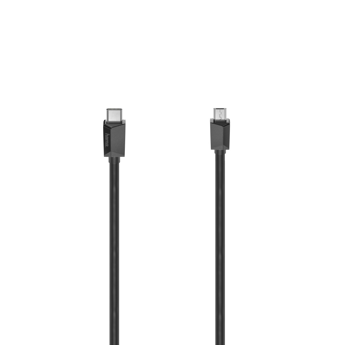 Hama USB-C-Kabel, USB-C-Stecker - Micro-USB-Stecker, USB 2.0, 480 Mbit/s, 0,75 m