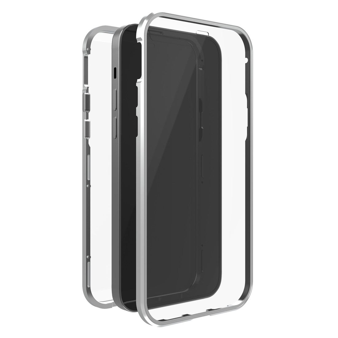 Black Rock Cover 360 Glass für Apple iPhone 13, Silber
