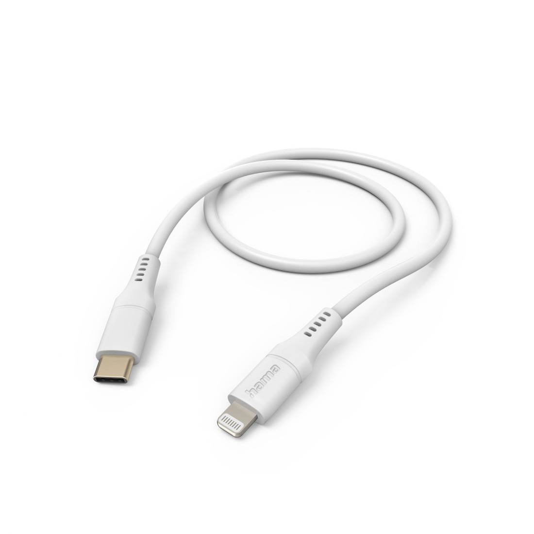 Cross selling Hama Ladekabel Flexible, USB-C - Lightning, 1,5 m, Silikon, für iPhone, Weiß