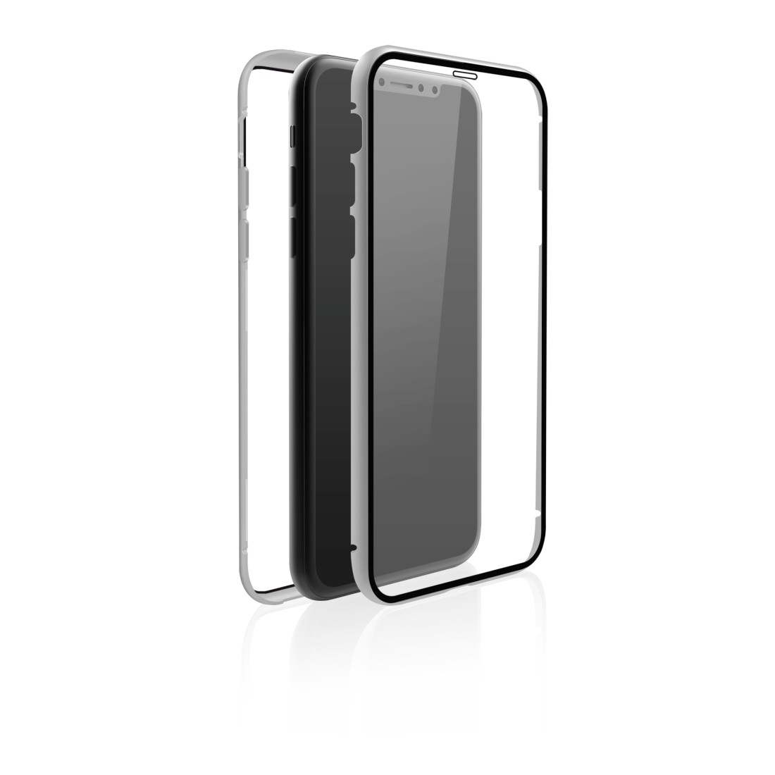 Black Rock Cover 360 Glass für Apple iPhone 11, Silber