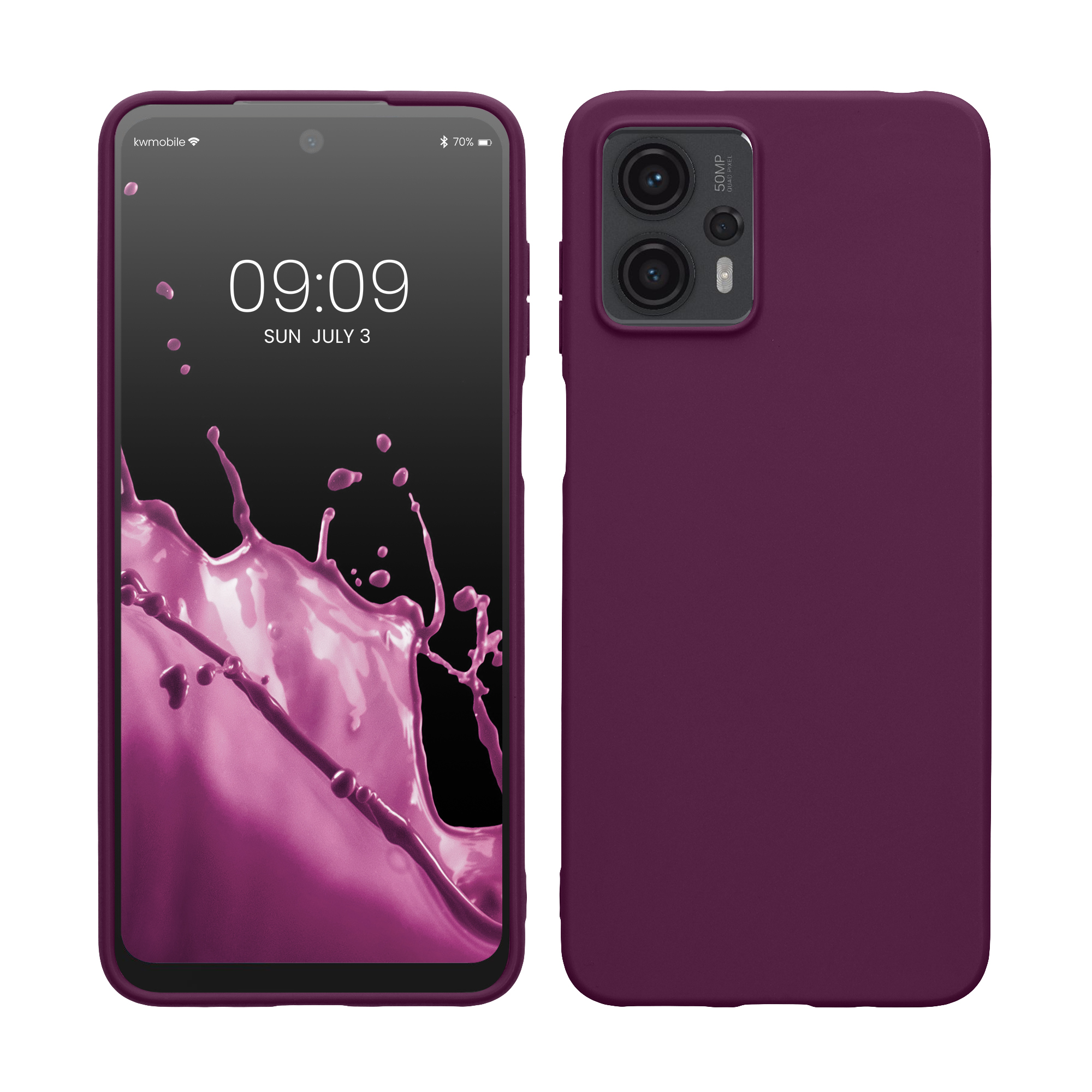 TPU Case für Motorola Moto G23 / Moto G13 Bordeaux Violett