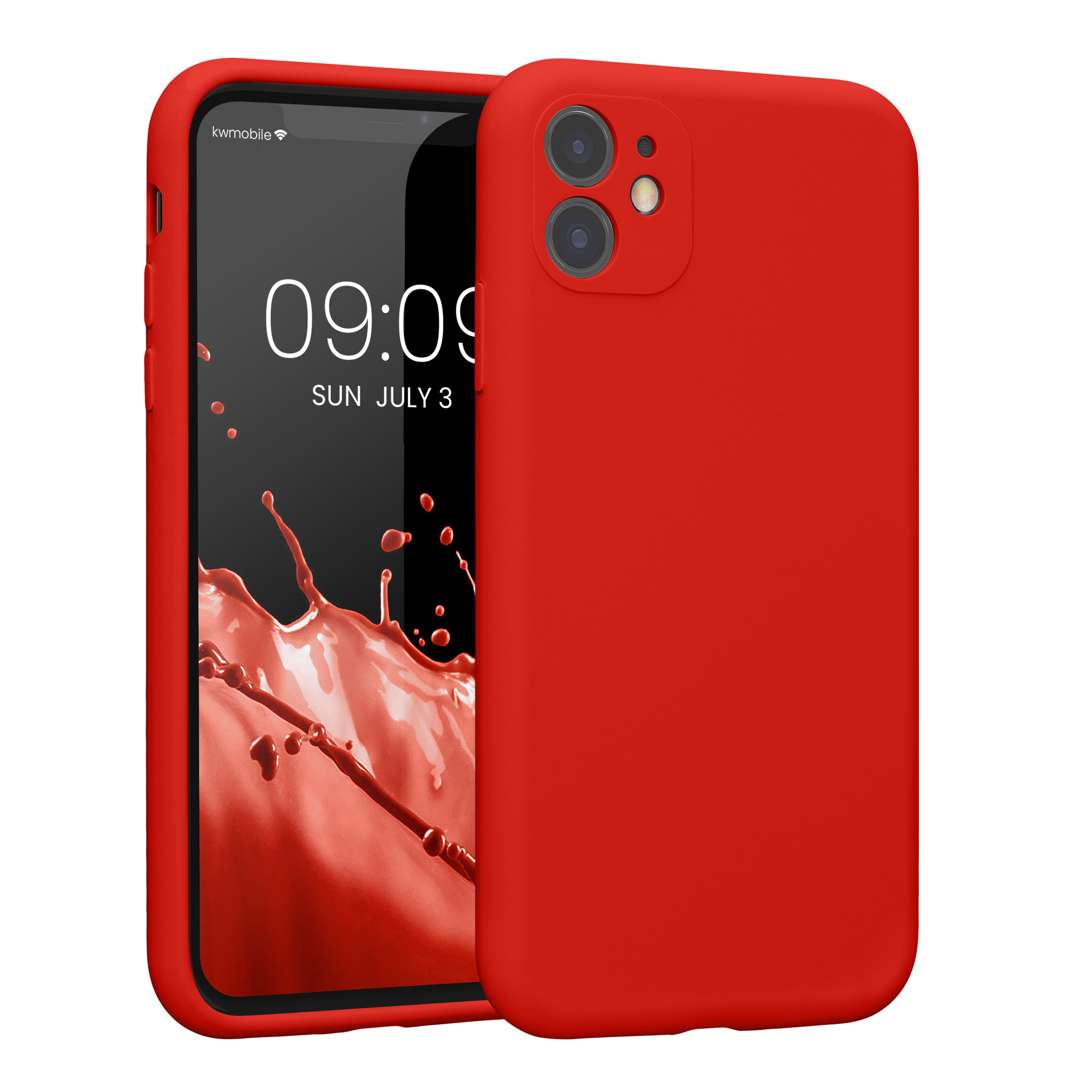 TPU Case gummiert mit Kameraschutz für Apple iPhone 11 Rot