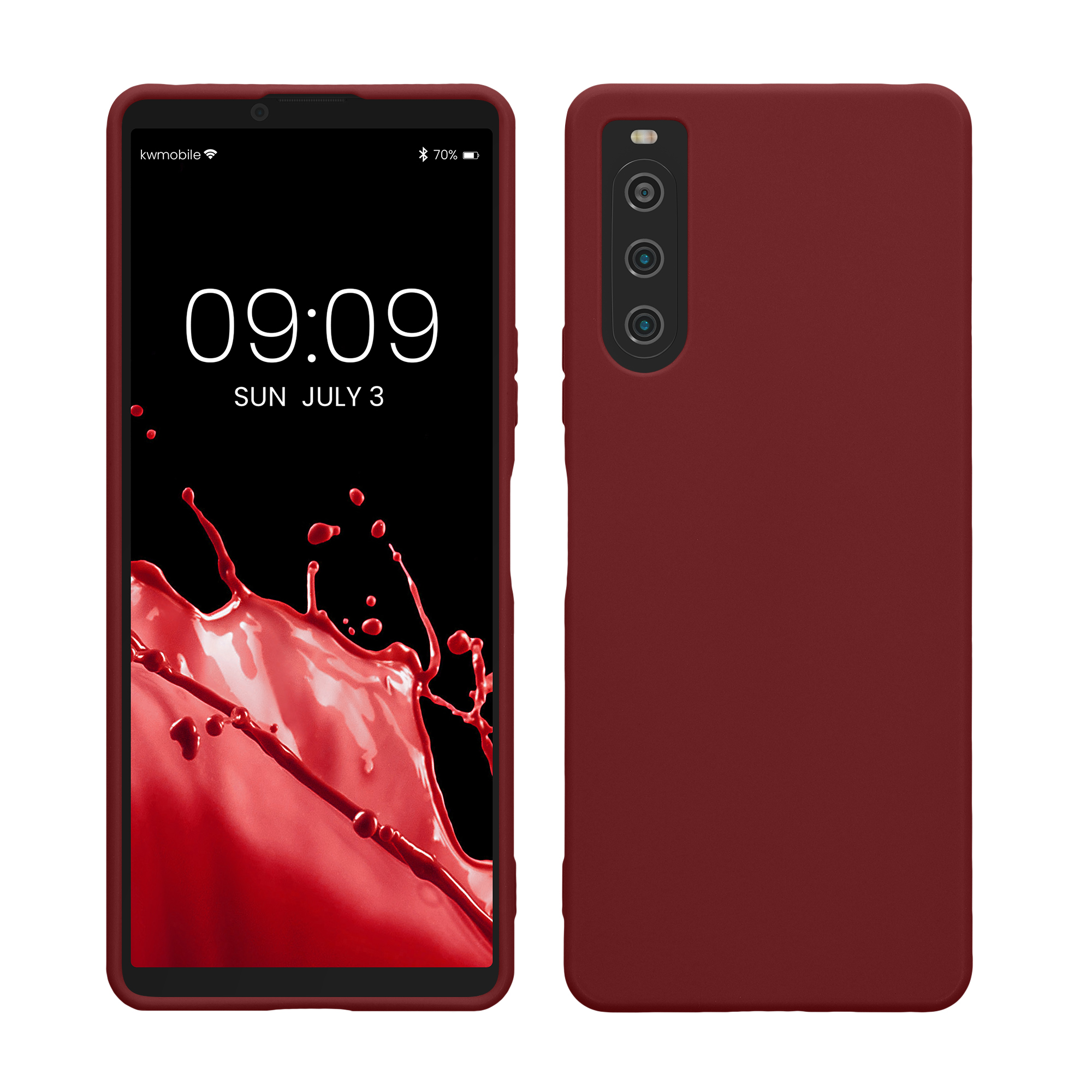 TPU Hülle für Sony Xperia 10 V in Bordeaux Violett
