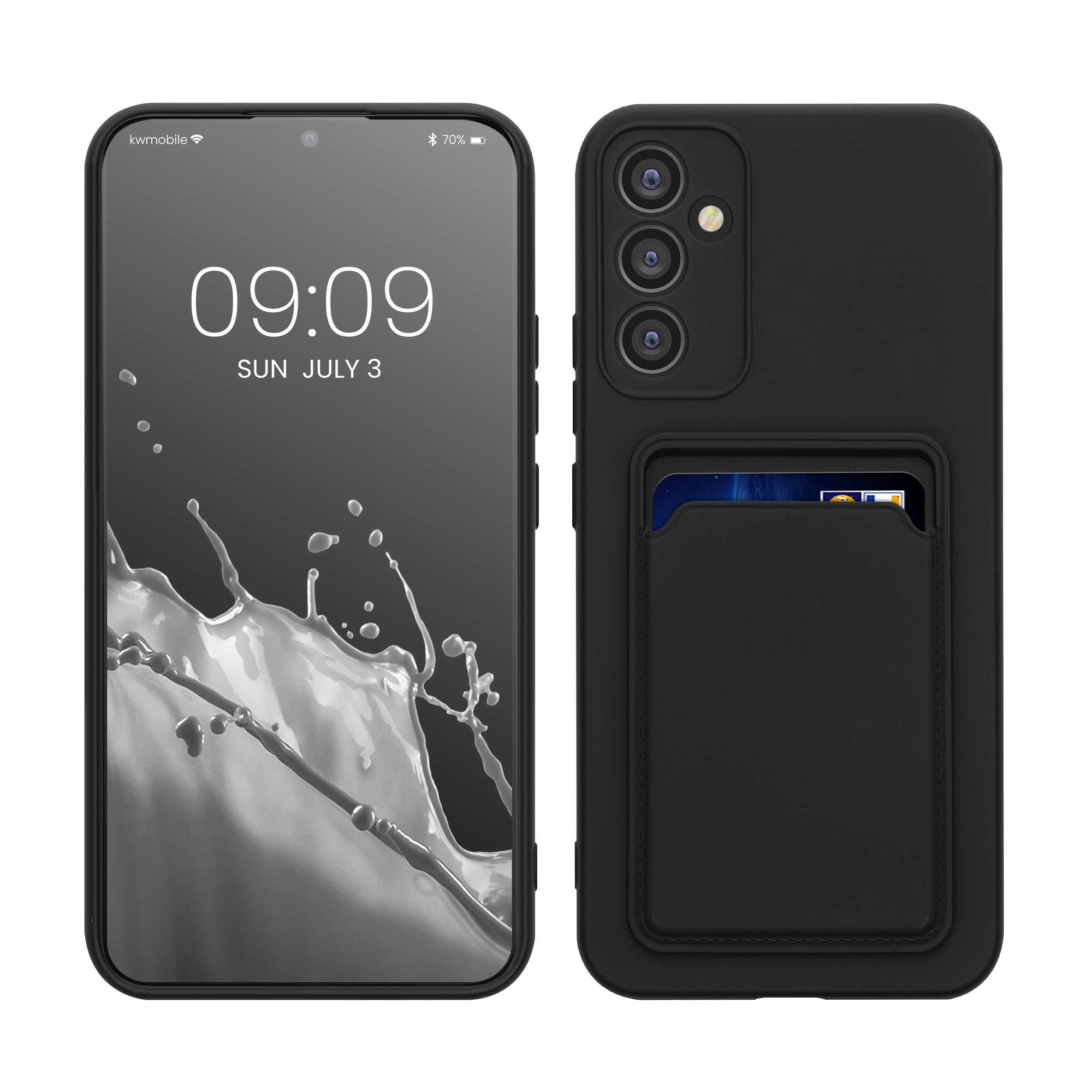 TPU Hülle mit Kartenfach für Samsung Galaxy A34 5G Schwarz TPU Hülle mit Kartenfach für Samsung Galaxy A34 5G Schwarz