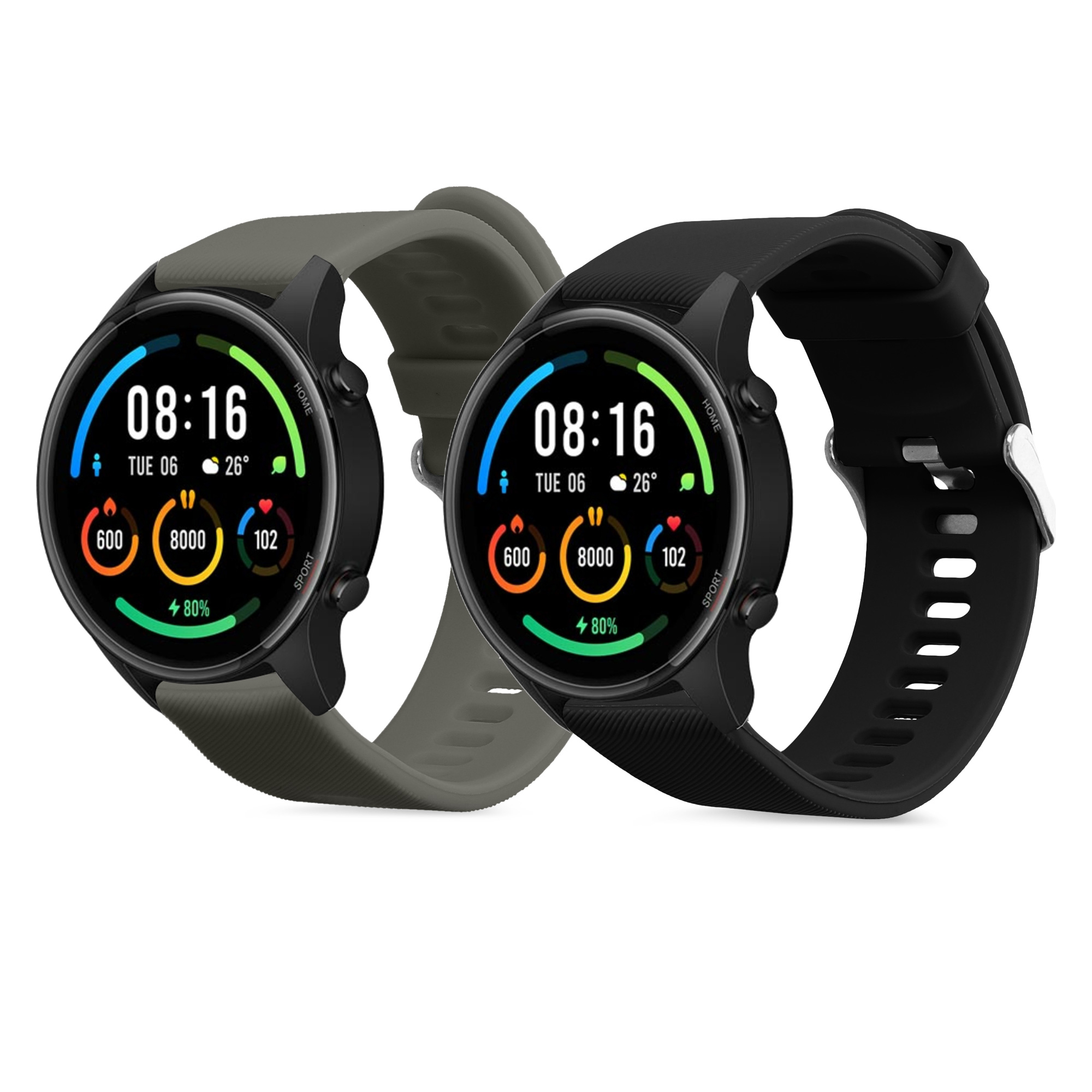 2x Armband kompatibel mit Xiaomi Mi Watch / Mi Watch Color Sport