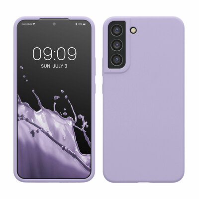 Gummierte Silikon Hülle für Samsung Galaxy S22 Plus in Lavendel