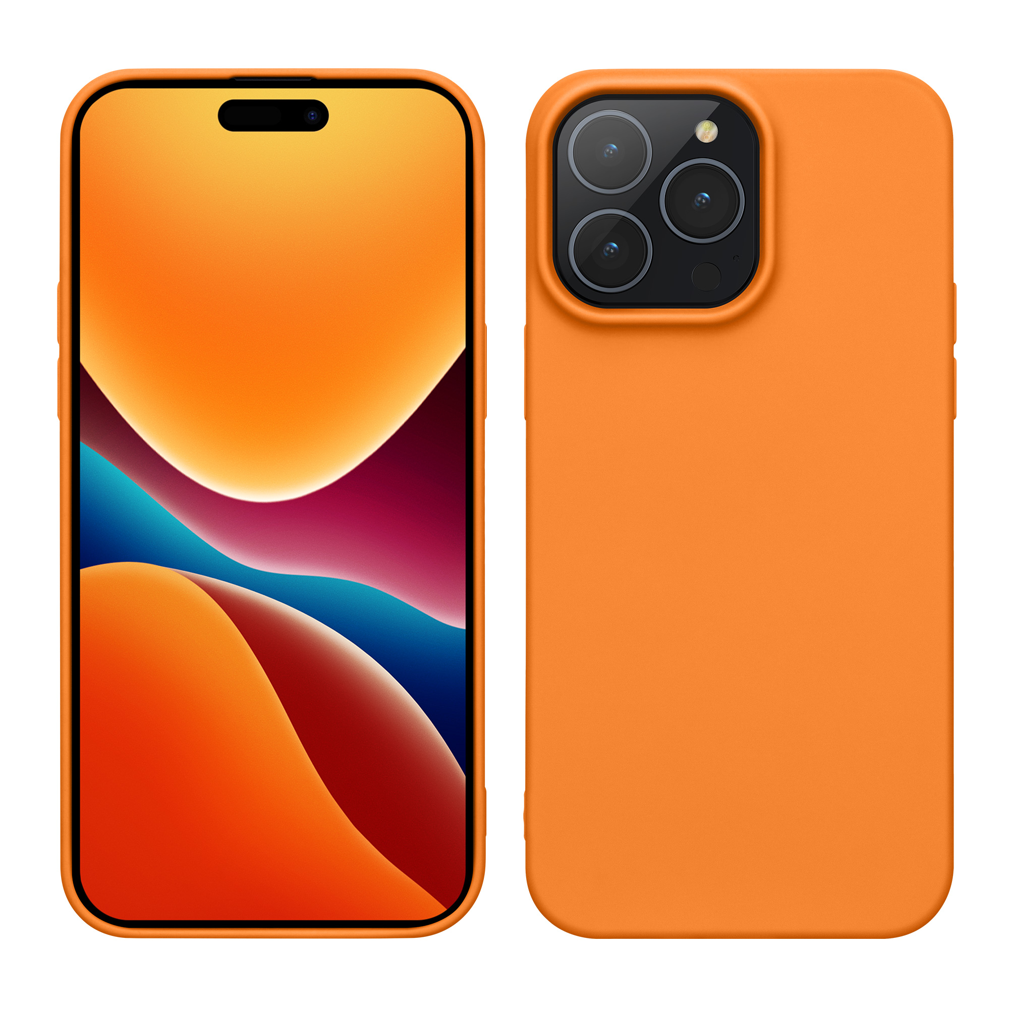 TPU Hülle für Apple iPhone 15 Pro in Fruity Orange