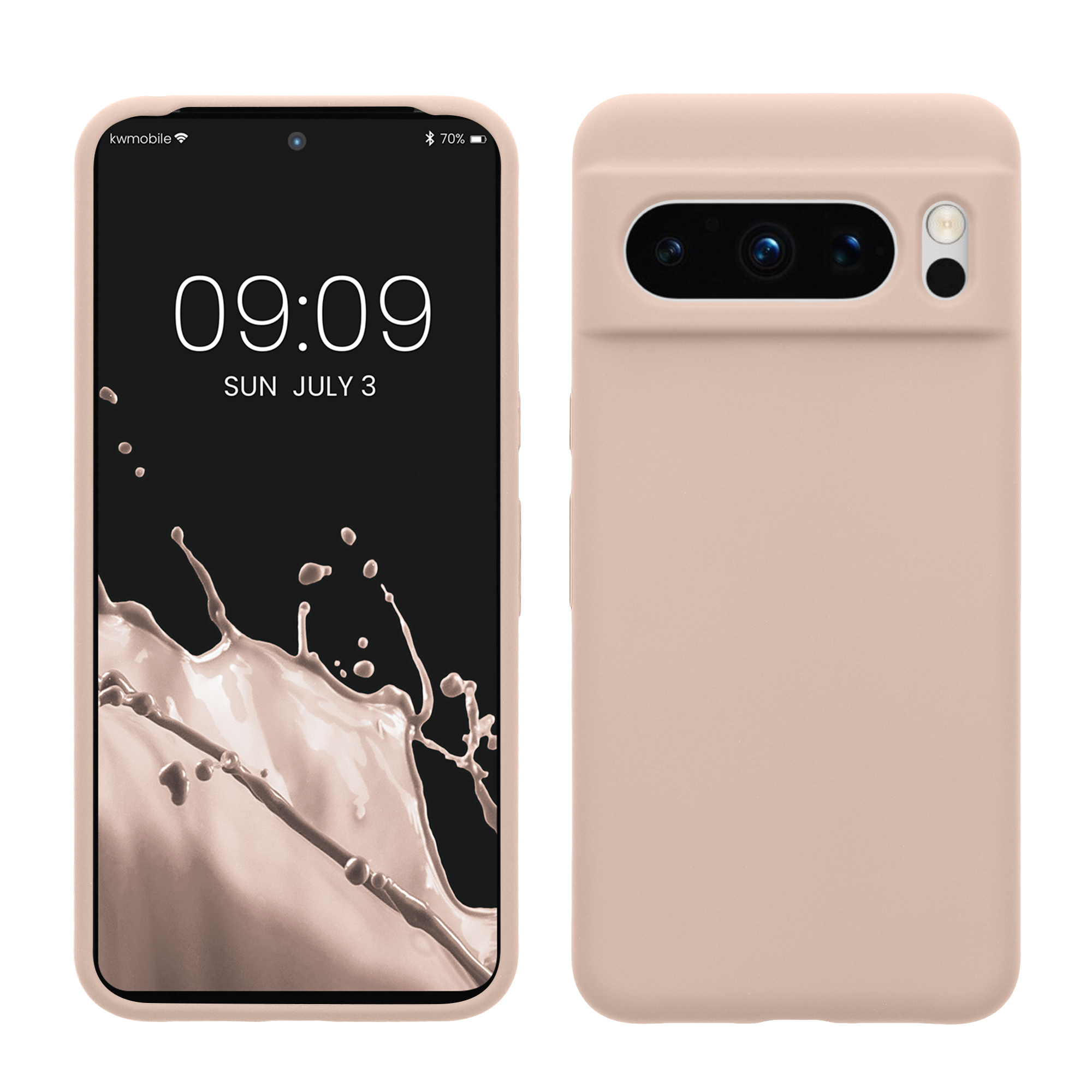 Gummierte Silikon Hülle für Google Pixel 8 Pro in Coconut Swirl