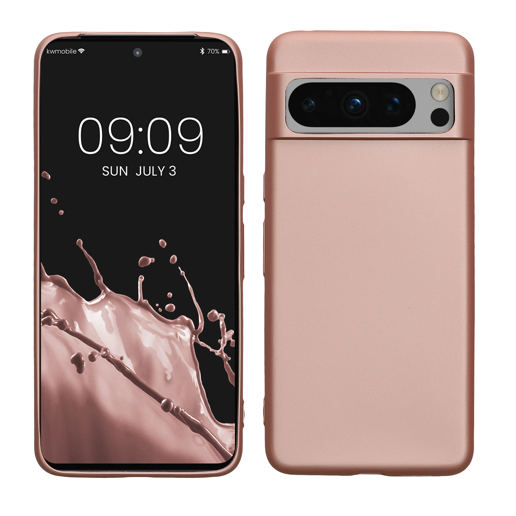 TPU Hülle für Google Pixel 8 Pro in Metallic Rosegold