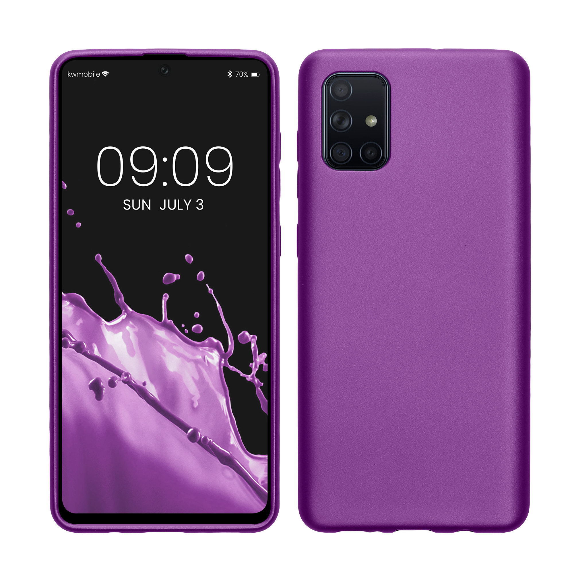 Cross selling TPU Hülle für Samsung Galaxy A71 in Metallic Violett