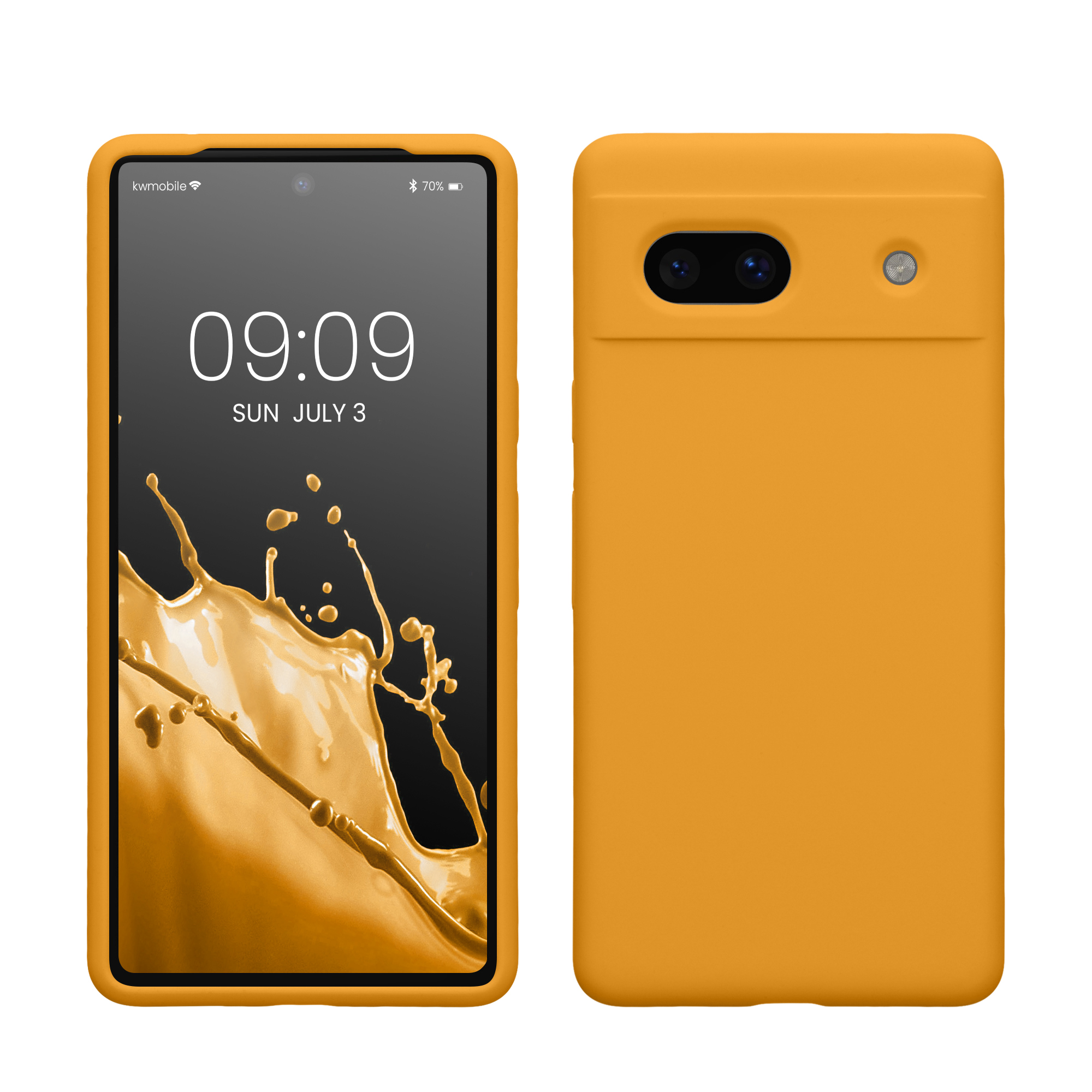 Cross selling Gummierte Silikon Hülle für Google Pixel 7a in Mango