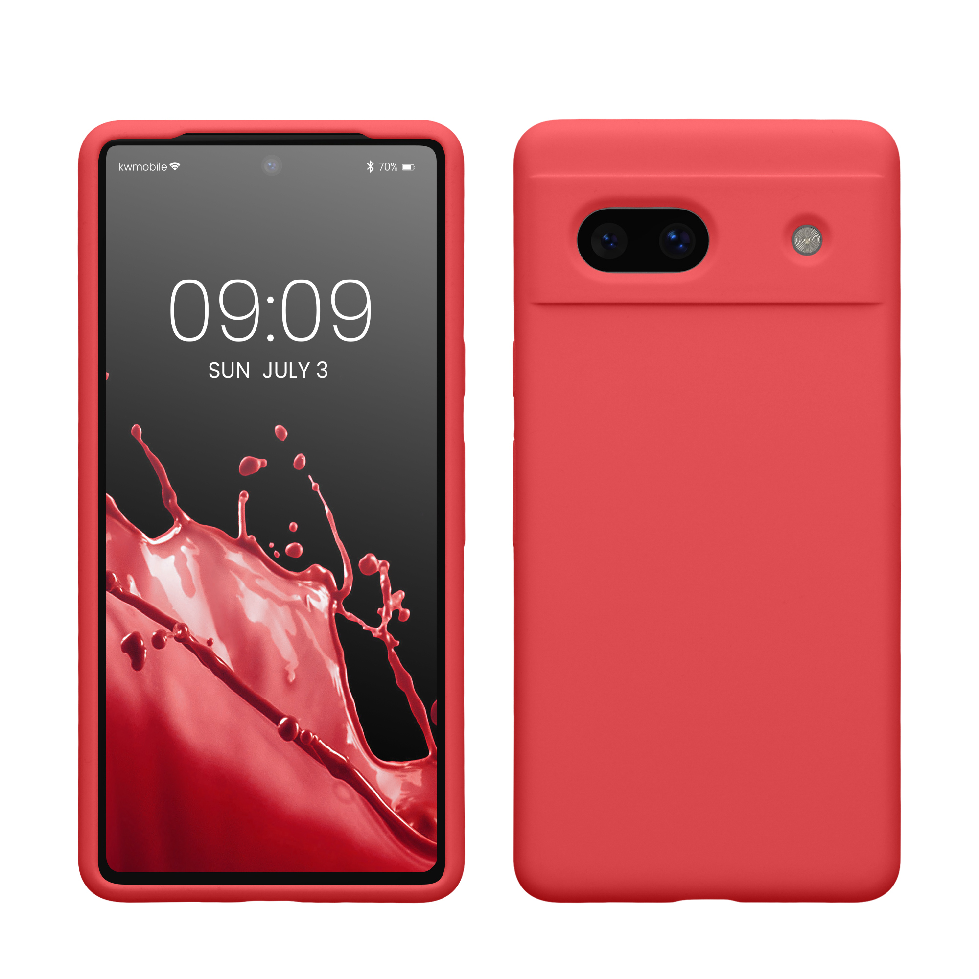 Gummierte Silikon Hülle für Google Pixel 7a in Dolce Vita