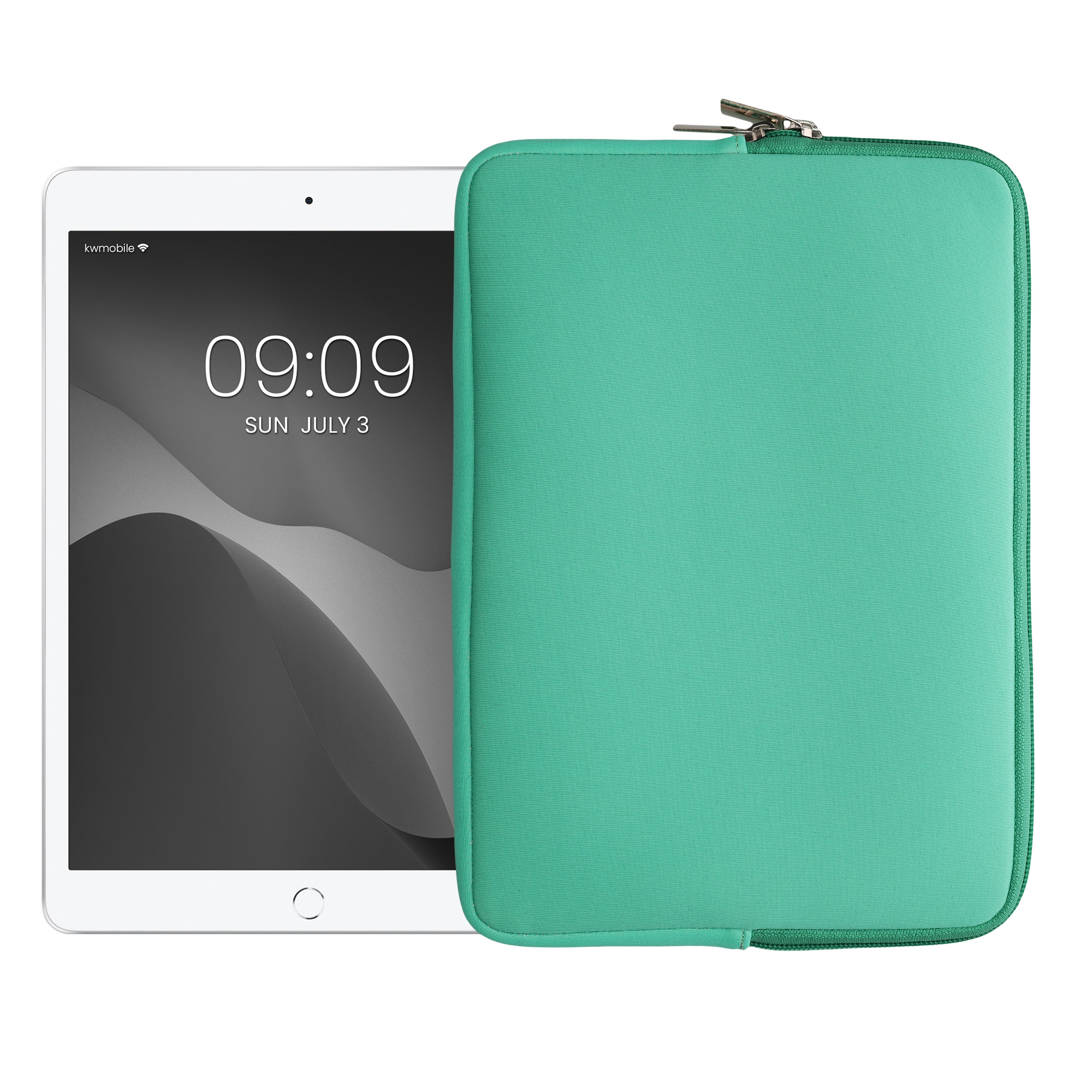 Neopren Tablet Tasche für 9,7"-11" Tablet in Mintgrün Neopren Tablet Tasche für 9,7"-11" Tablet in Mintgrün