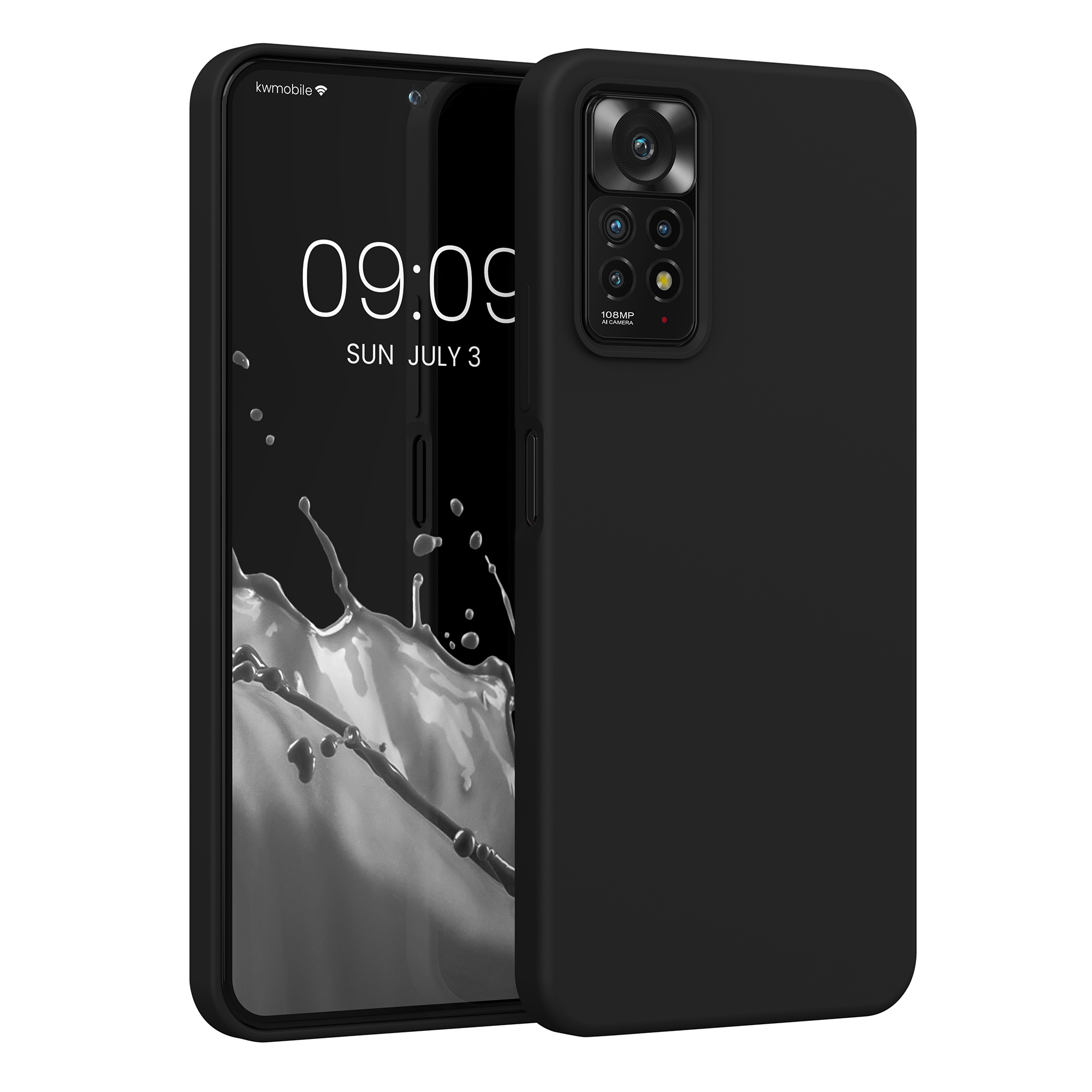 Cross selling Gummierte Silikon Hülle für Xiaomi Redmi Note 11 Pro / Note 11 Pro (5G) / Note 12 Pro (4G) in Schwarz