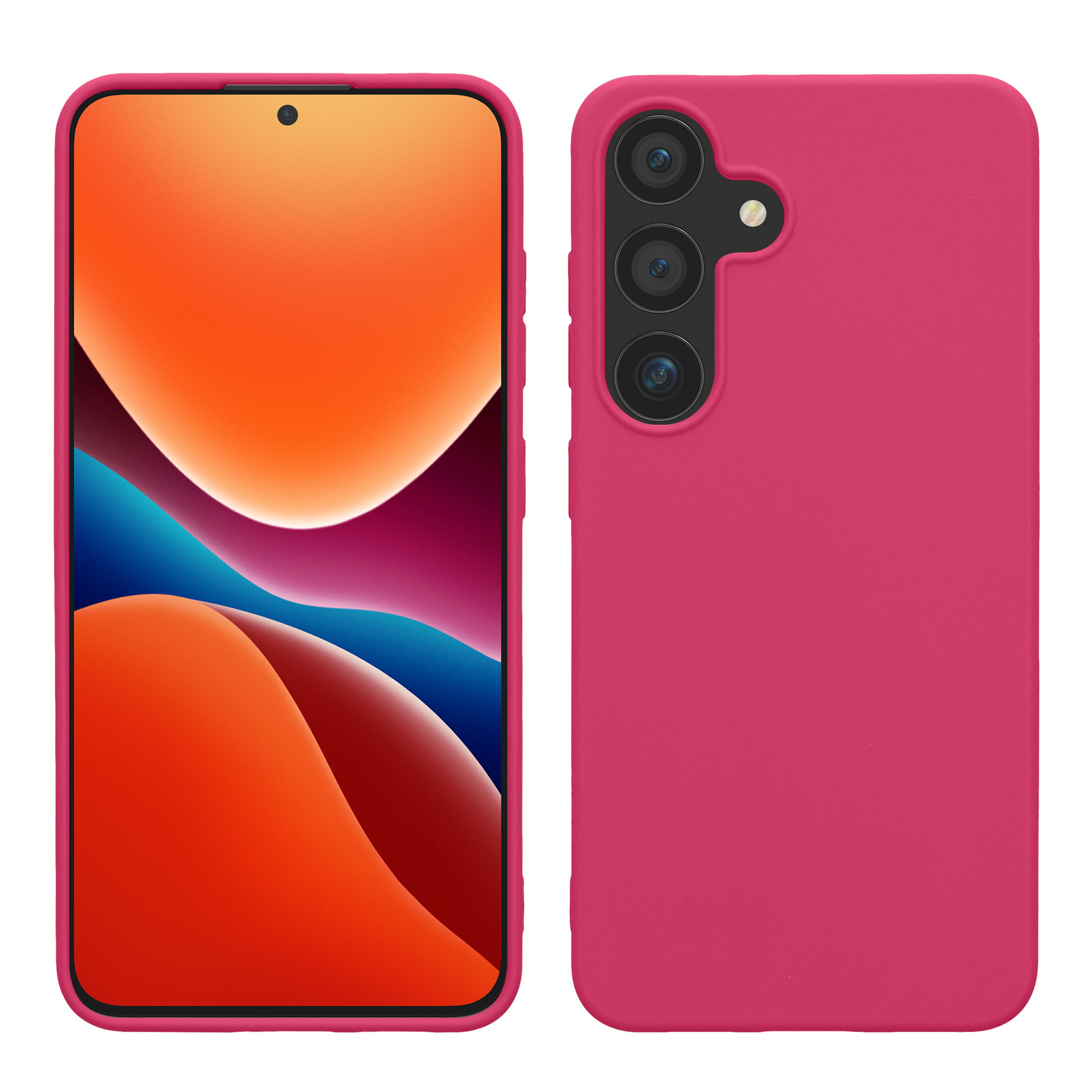 TPU Hülle für Samsung Galaxy S24 in Neon Pink
