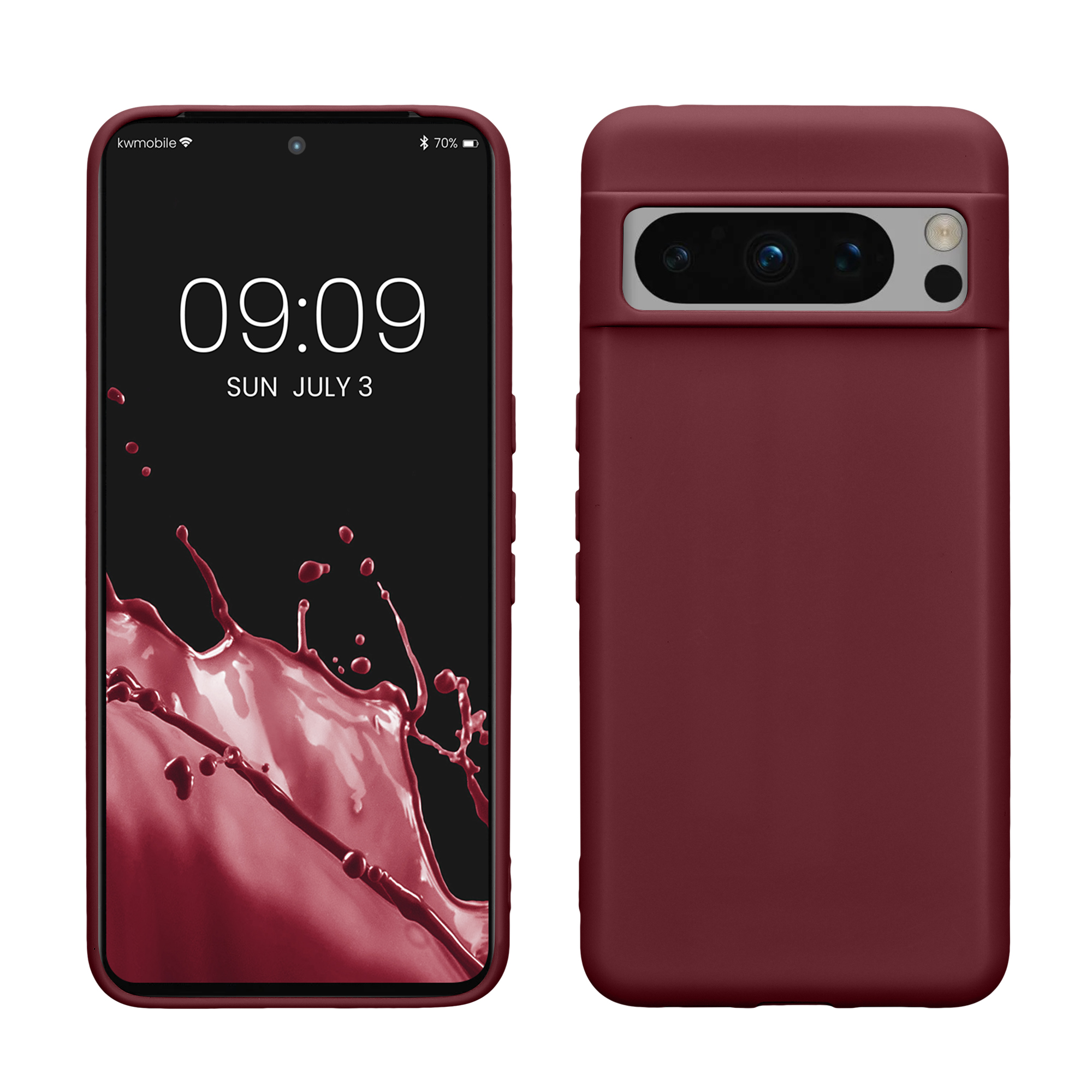 TPU Hülle für Google Pixel 8 Pro in Bordeaux Violett