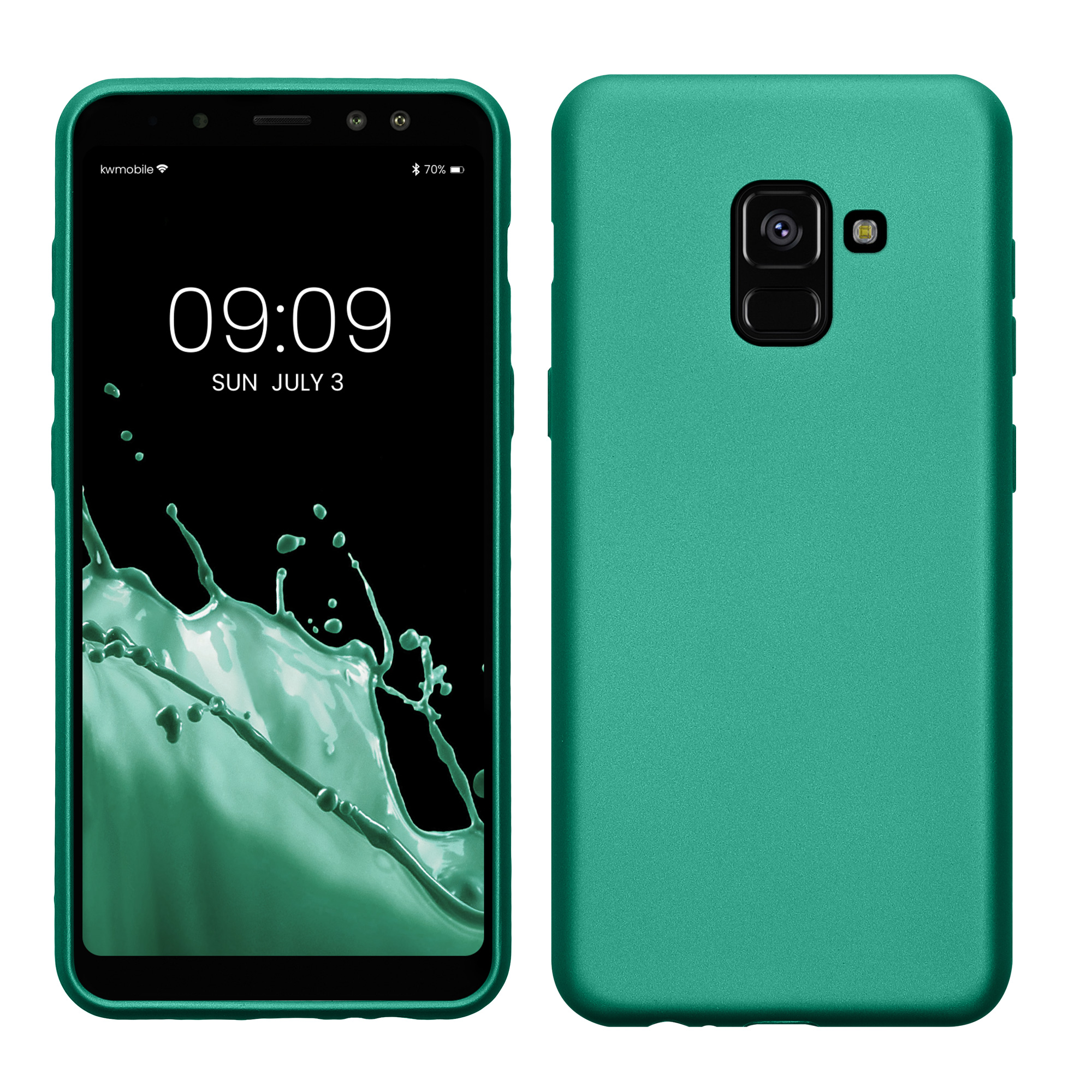 Cross selling TPU Hülle für Samsung Galaxy A8 (2018) in Metallic Dunkelgrün