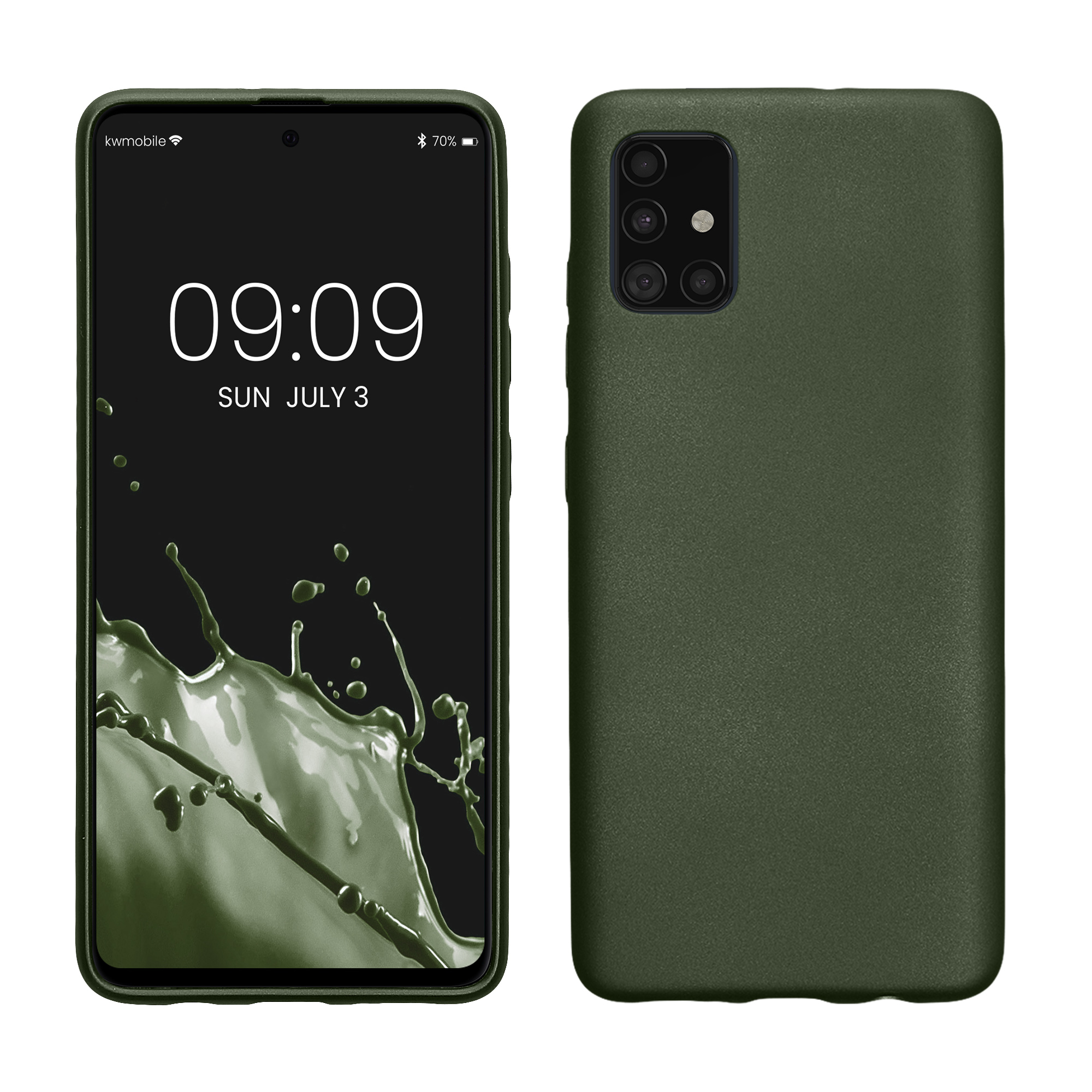 Cross selling TPU Hülle für Samsung Galaxy A51 in Metallic Tannengrün