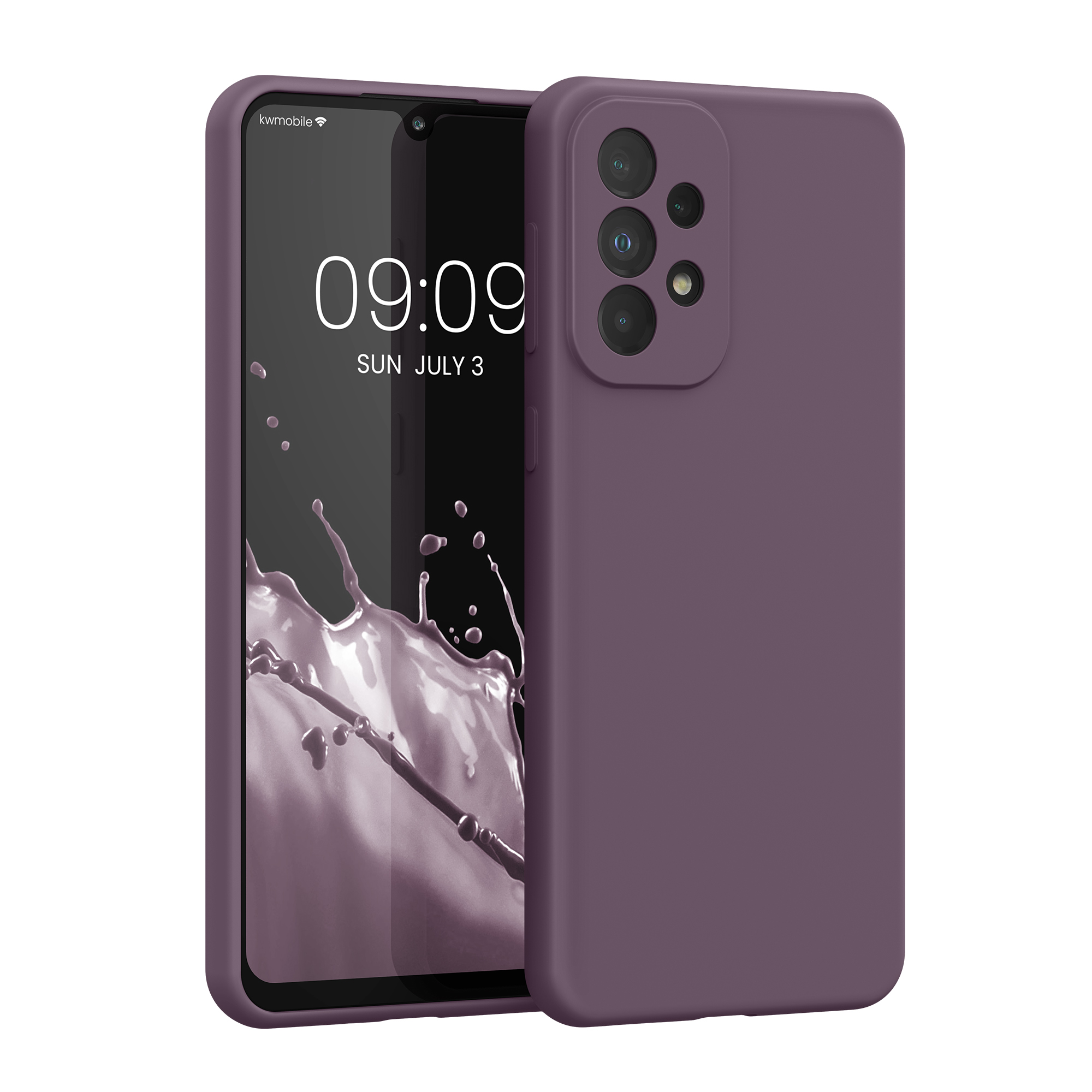 Gummierte Silikon Hülle für Samsung Galaxy A33 5G in Helle Iris