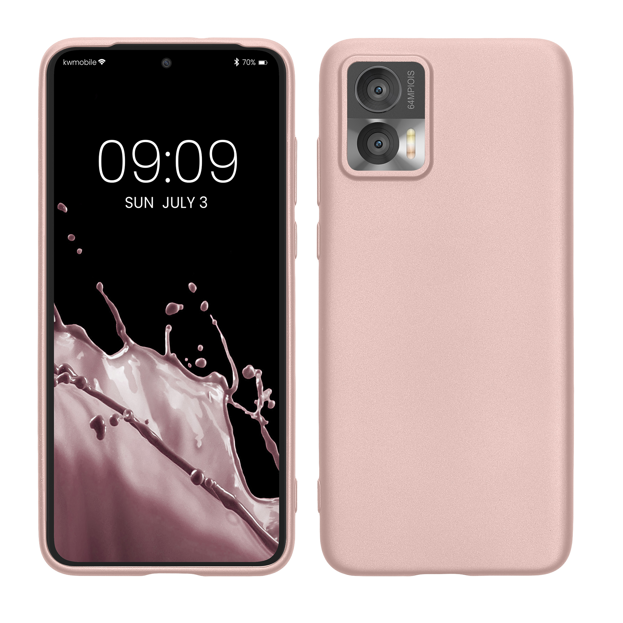TPU Hülle für Motorola Edge 30 Neo in Metallic Rosegold